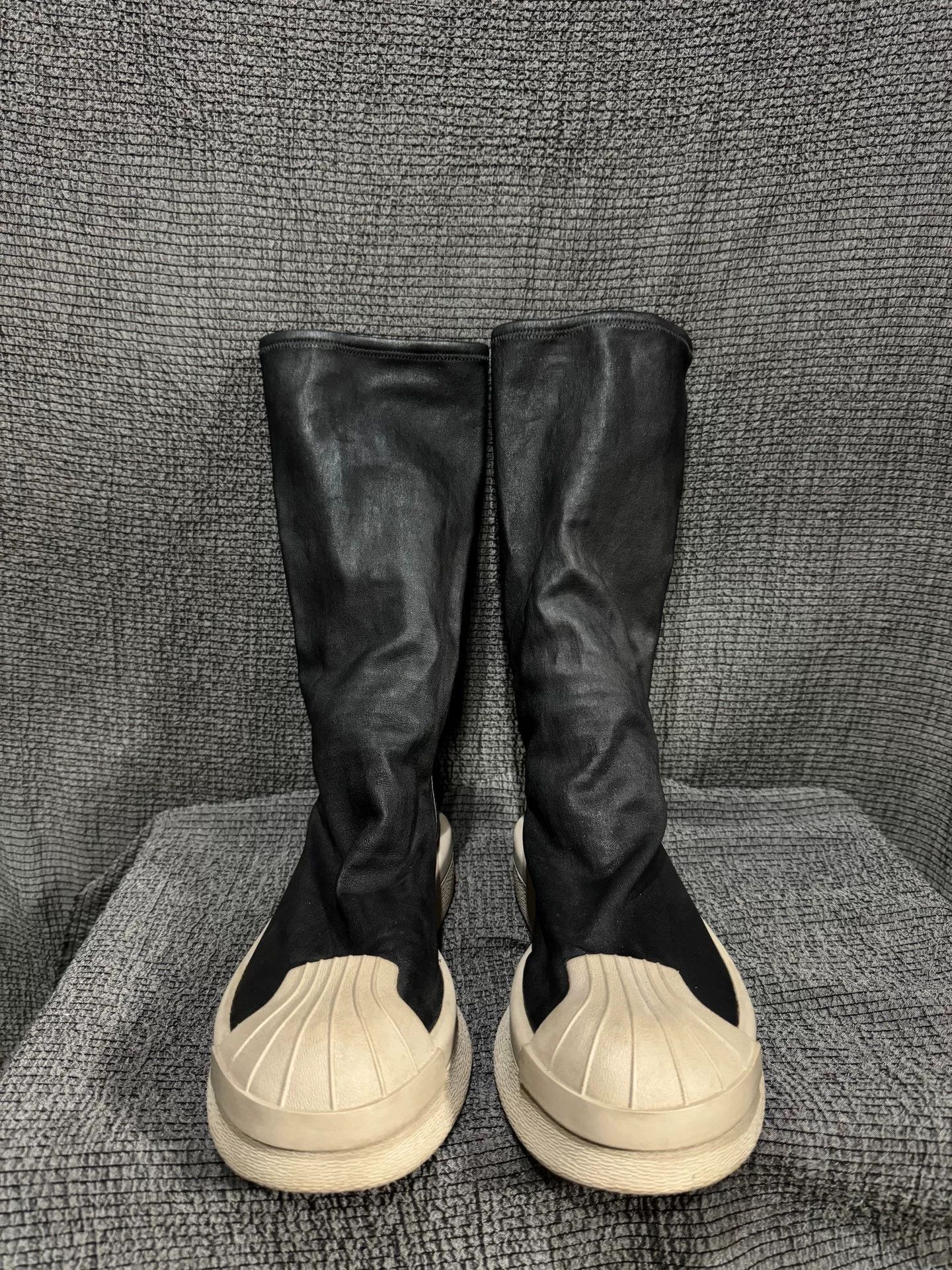 Rick Owens Rick Owens x Adidas High-Top Shell-Toe Boots Size US 7 / EU 40 - 5 Thumbnail