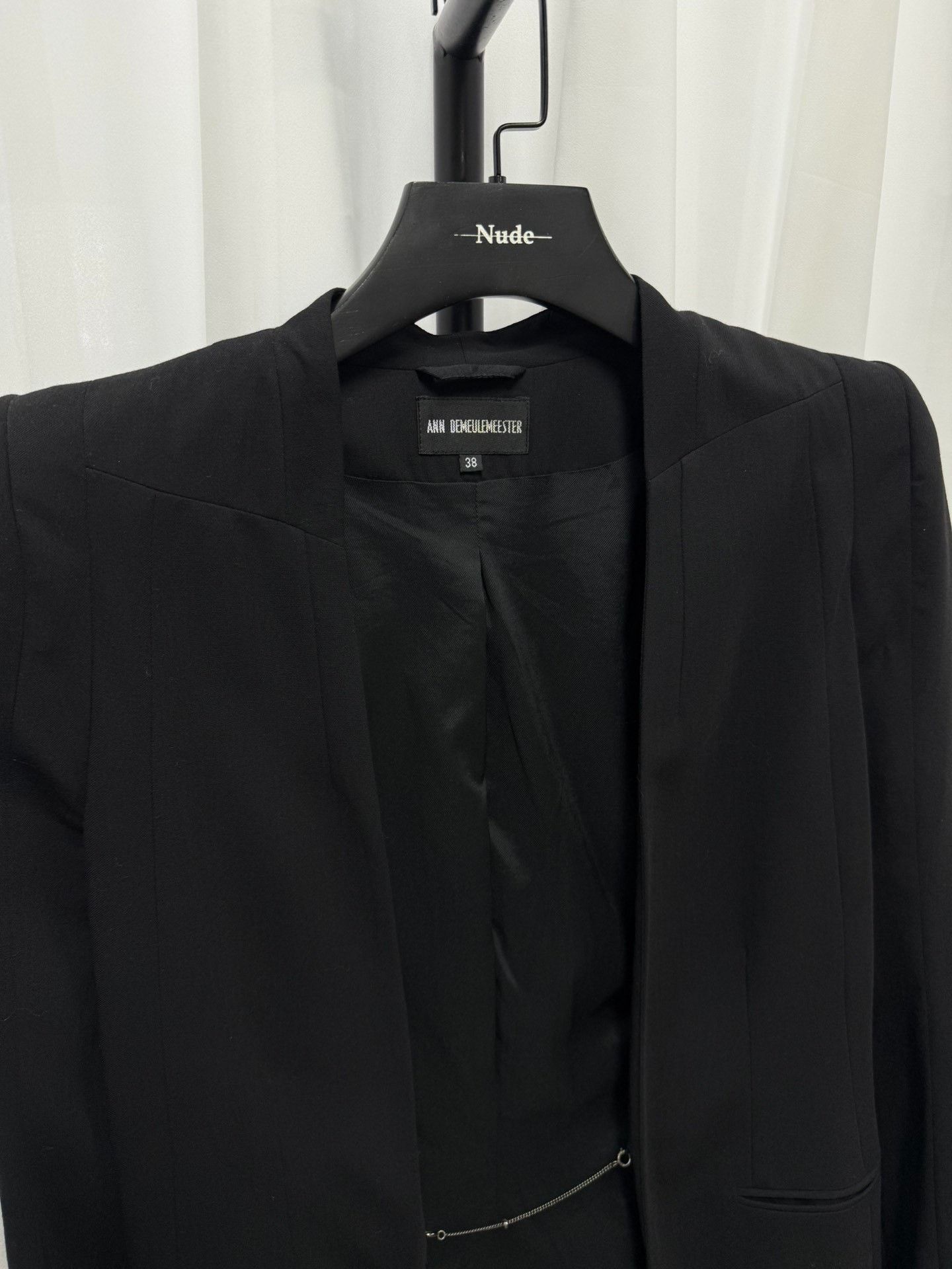 Ann Demeulemeester Ann Demeulemeester Pagoda Shoulder Blazer Size S / US 4 / IT 40 - 6 Thumbnail