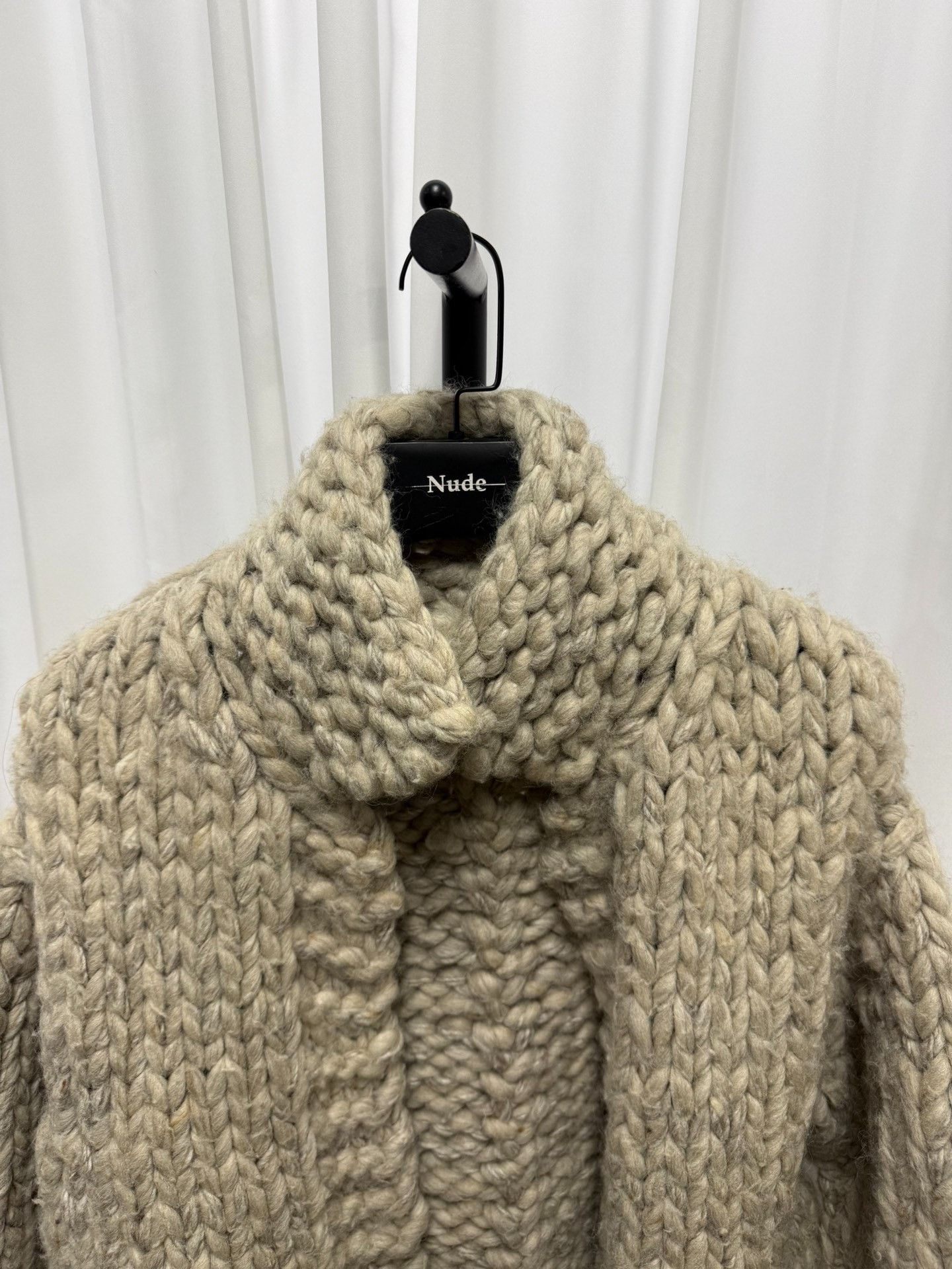 Yohji Yamamoto Yohji Yamamoto Thick Knit Sweater Coat Size US L / EU 52-54 / 3 - 4 Thumbnail