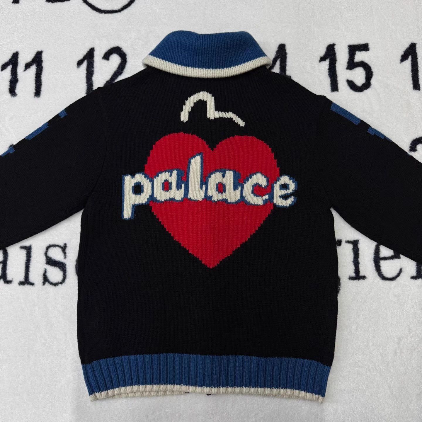 Palace Multi-Color Zip-Up Knit Sweater with Heart & Star Size US M / EU 48-50 / 2 - 4 Thumbnail