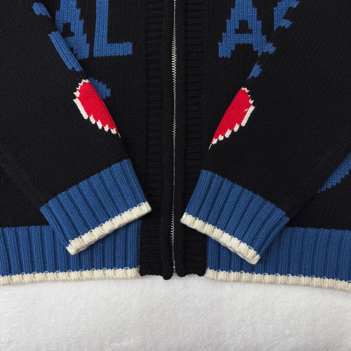 Palace Multi-Color Zip-Up Knit Sweater with Heart & Star Size US M / EU 48-50 / 2 - 2 Thumbnail