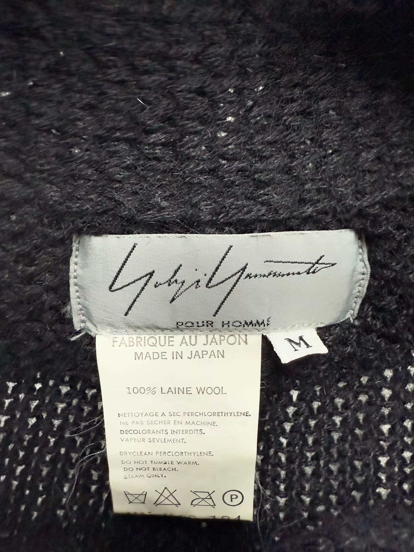Yohji Yamamoto Yohji Yamamoto Pour Homme Sweater Coat M Size US M / EU 48-50 / 2 - 4 Thumbnail
