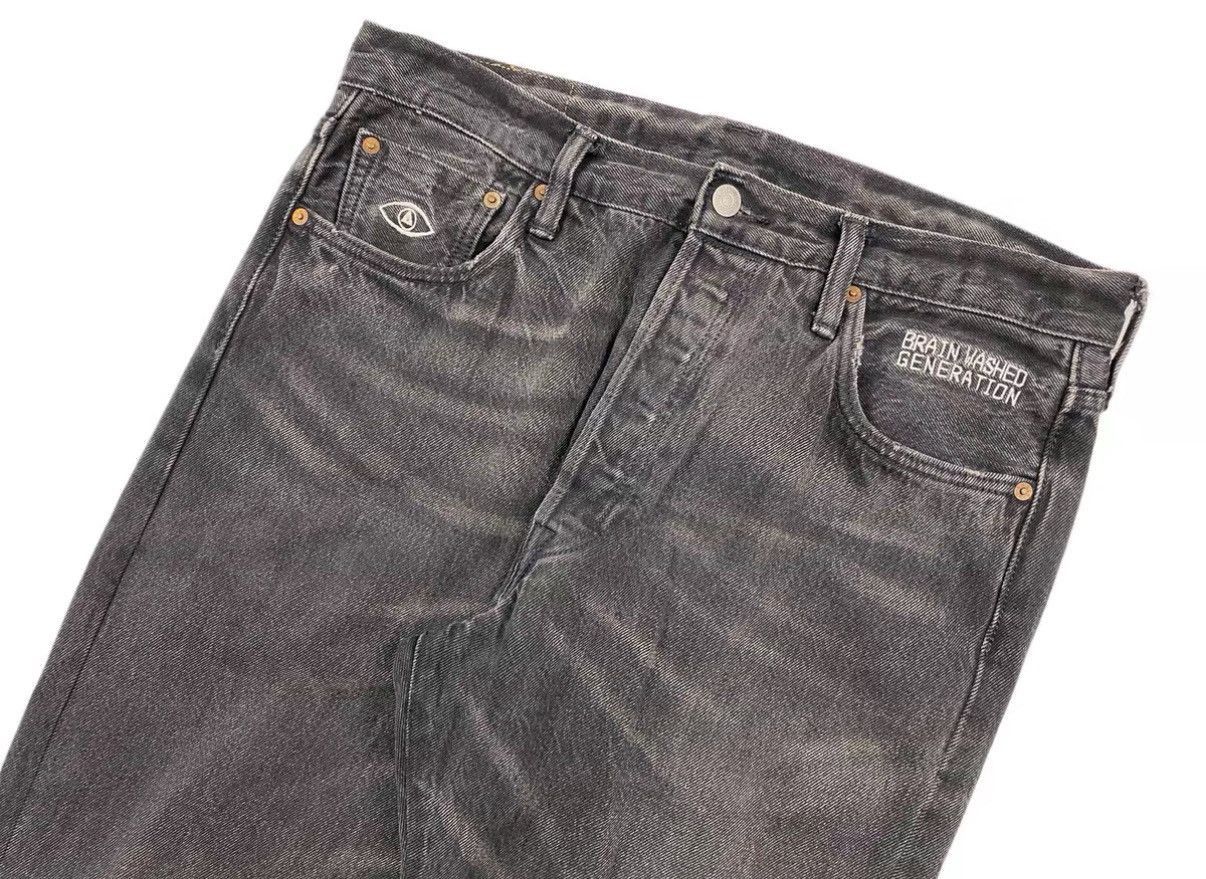 Levi's Black Denim Straight-Leg Pants Size US 34 / EU 50 - 3 Thumbnail