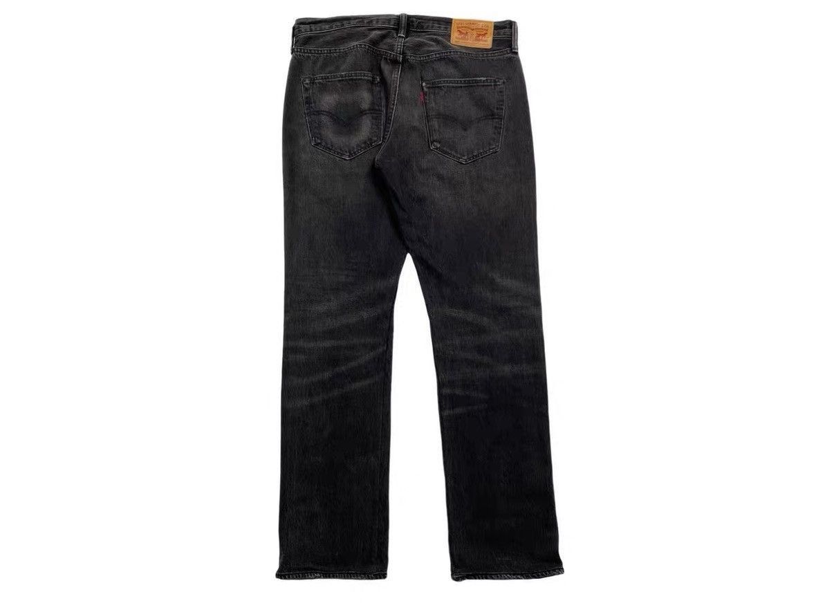 Levi's Black Denim Straight-Leg Pants Size US 34 / EU 50 - 2 Thumbnail