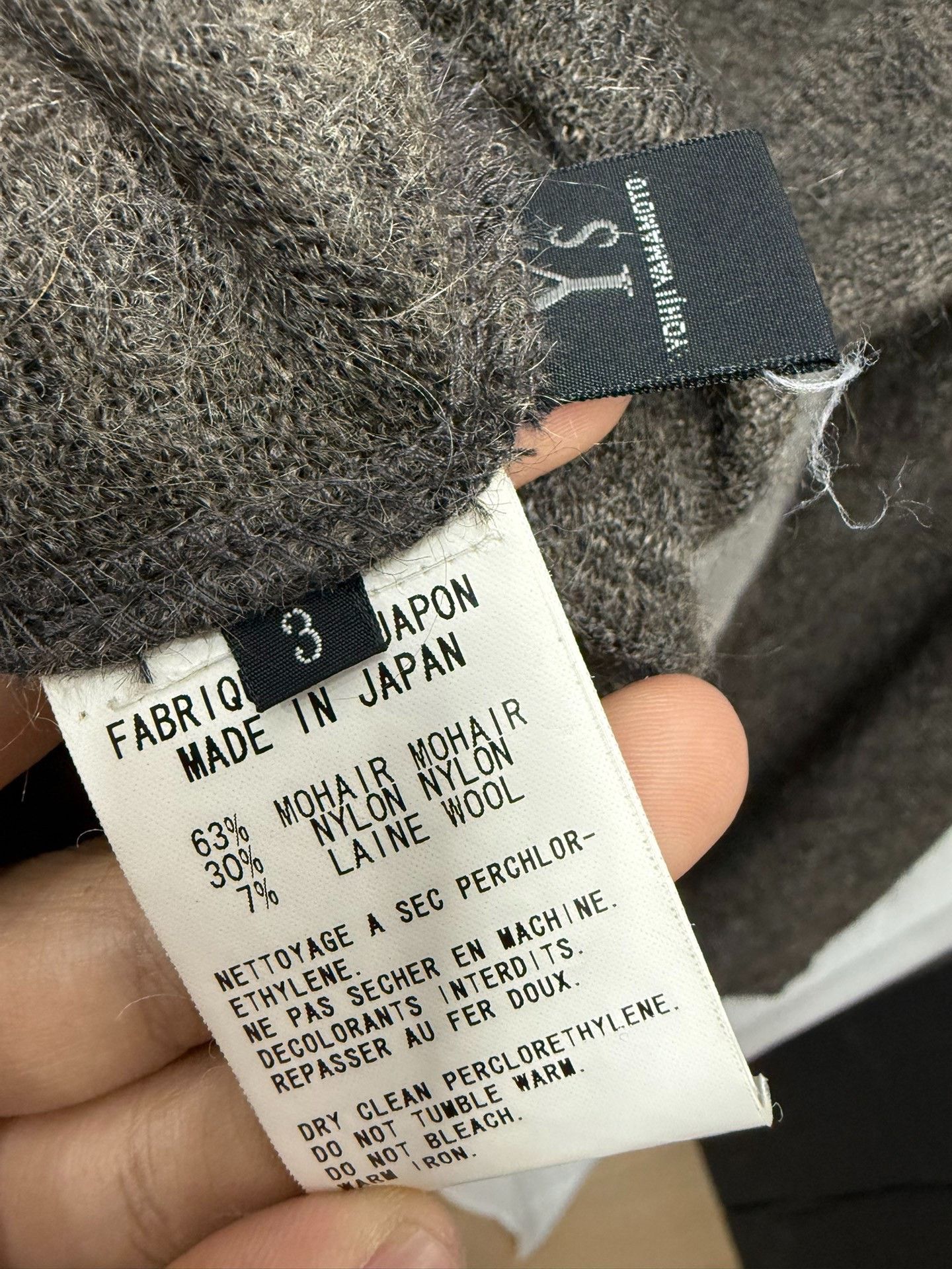 Y's Yohji Yamamoto Y's Mohair Cape Cardigan Size L / US 10 / IT 46 - 7 Thumbnail