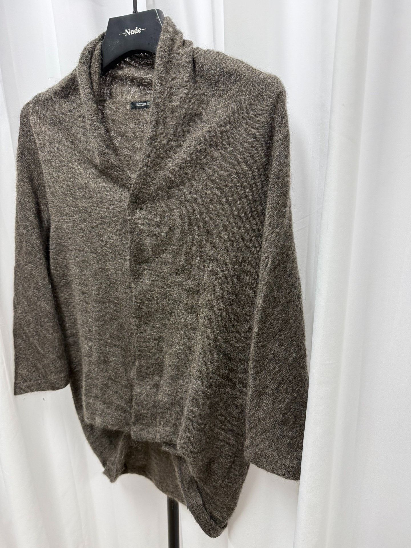 Y's Yohji Yamamoto Y's Mohair Cape Cardigan Size L / US 10 / IT 46 - 2 Thumbnail