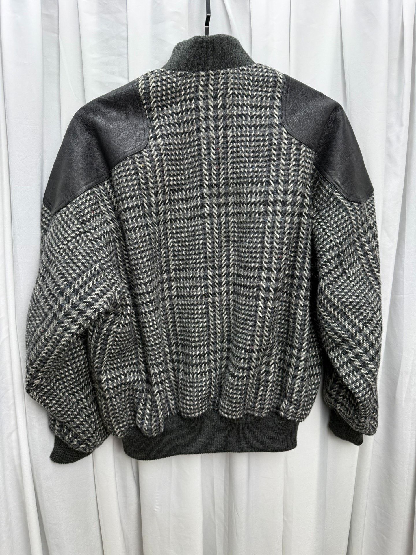 Issey Miyake Issey Sports Plaid Leather Patch Jacket Size US XXL / EU 58 / 5 - 5 Thumbnail
