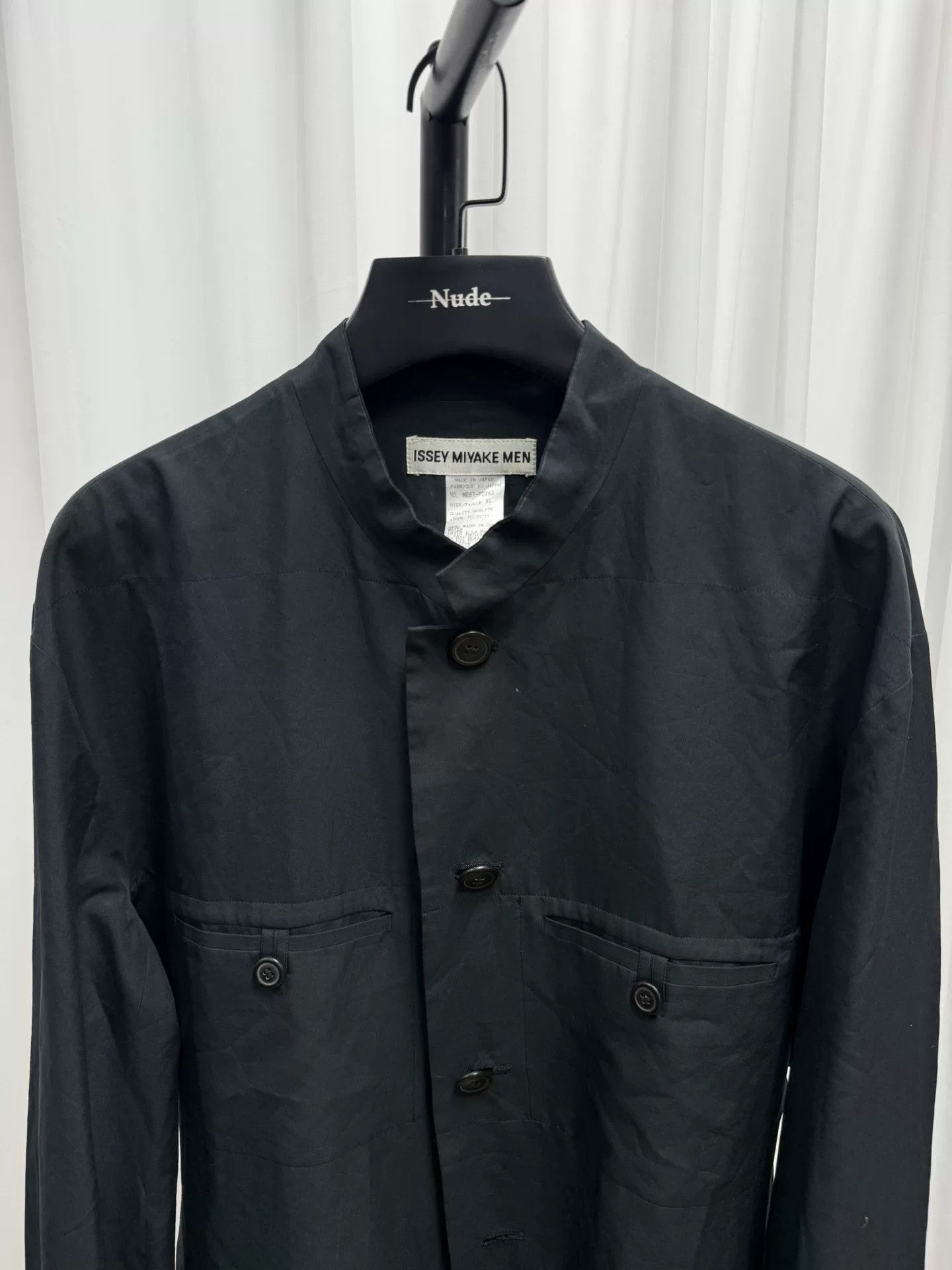 Issey Miyake Issey Miyake Men Loose Stand-Collar Blazer Size US XL / EU 56 / 4 - 2 Thumbnail