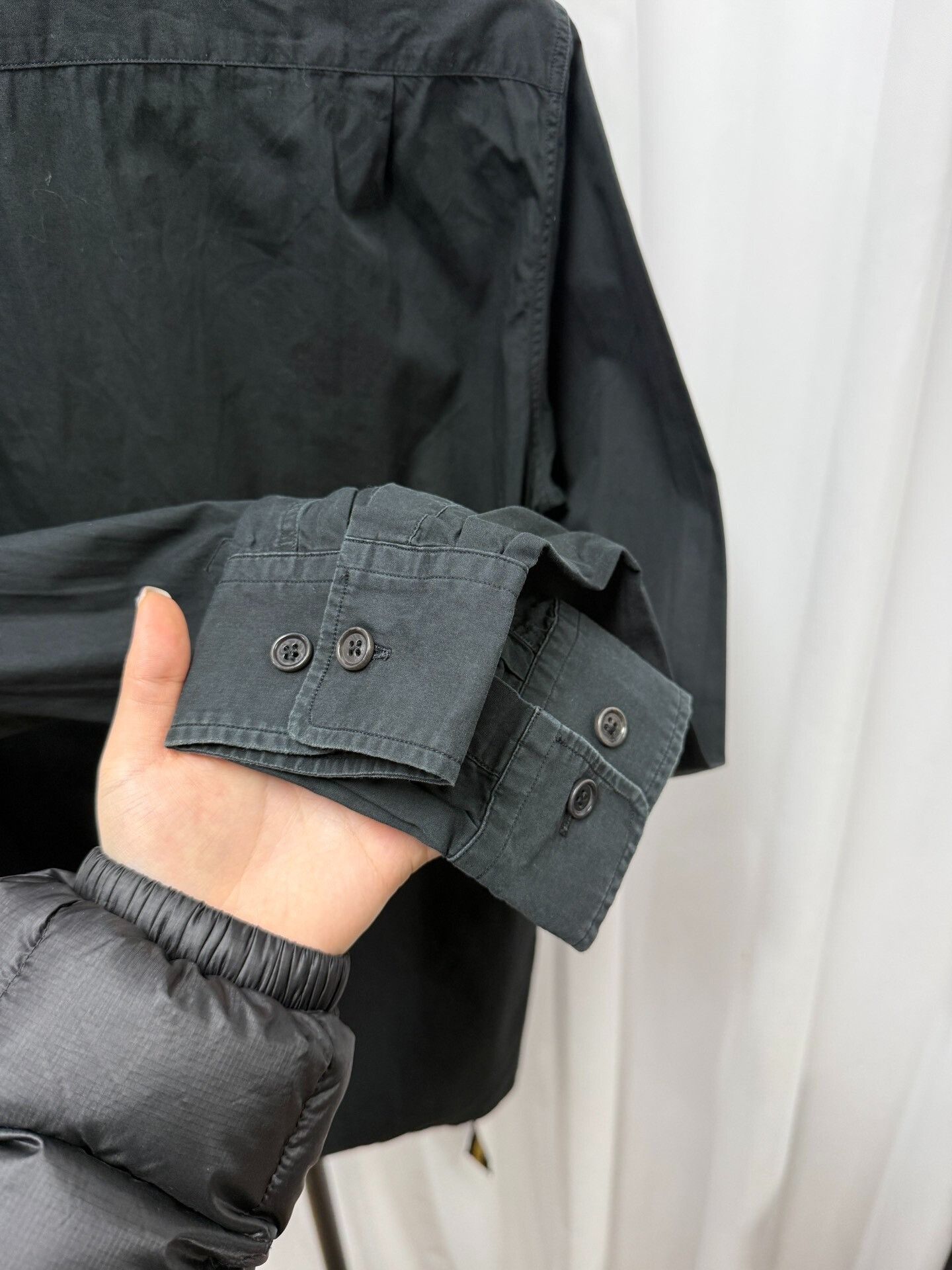 Dries Van Noten Dries van Noten Black Deconstructed Wrap Shirt Size US S / EU 44-46 / 1 - 8 Thumbnail