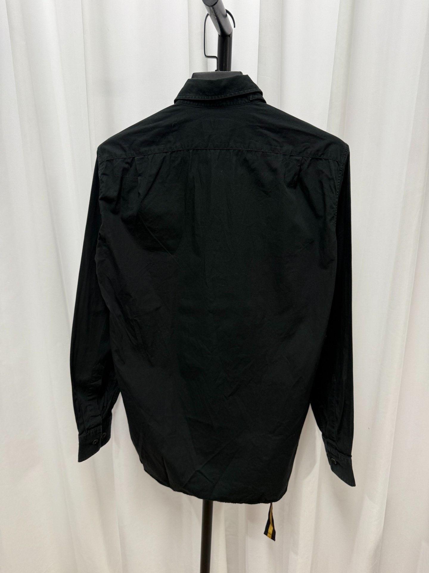 Dries Van Noten Dries van Noten Black Deconstructed Wrap Shirt Size US S / EU 44-46 / 1 - 7 Thumbnail