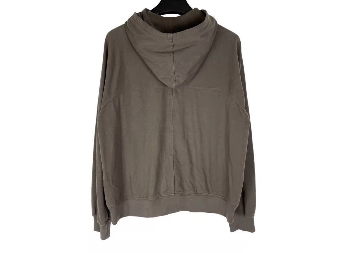 Rick Owens Brown Zip-Up Hoodie with Adjustable Drawstrings Size US M / EU 48-50 / 2 - 2 Thumbnail