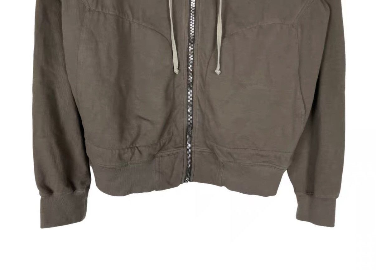 Rick Owens Brown Zip-Up Hoodie with Adjustable Drawstrings Size US M / EU 48-50 / 2 - 4 Thumbnail