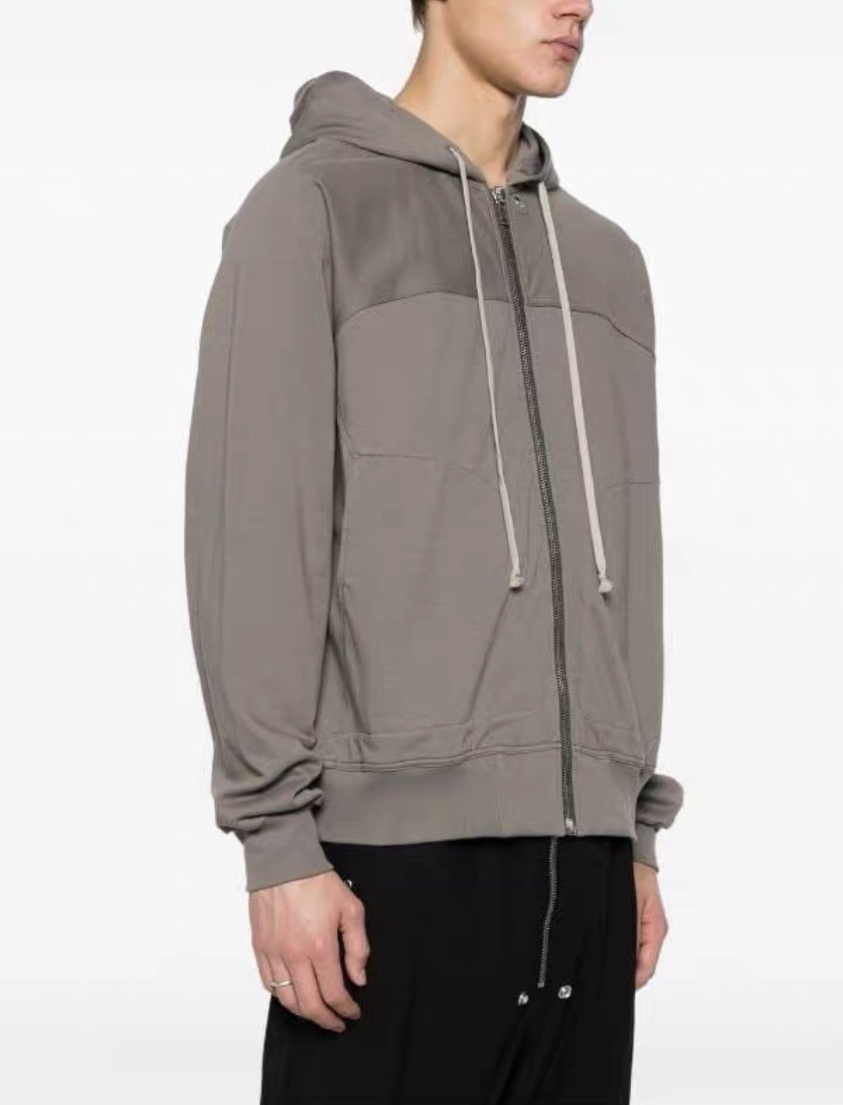 Rick Owens Brown Zip-Up Hoodie with Adjustable Drawstrings Size US M / EU 48-50 / 2 - 6 Thumbnail