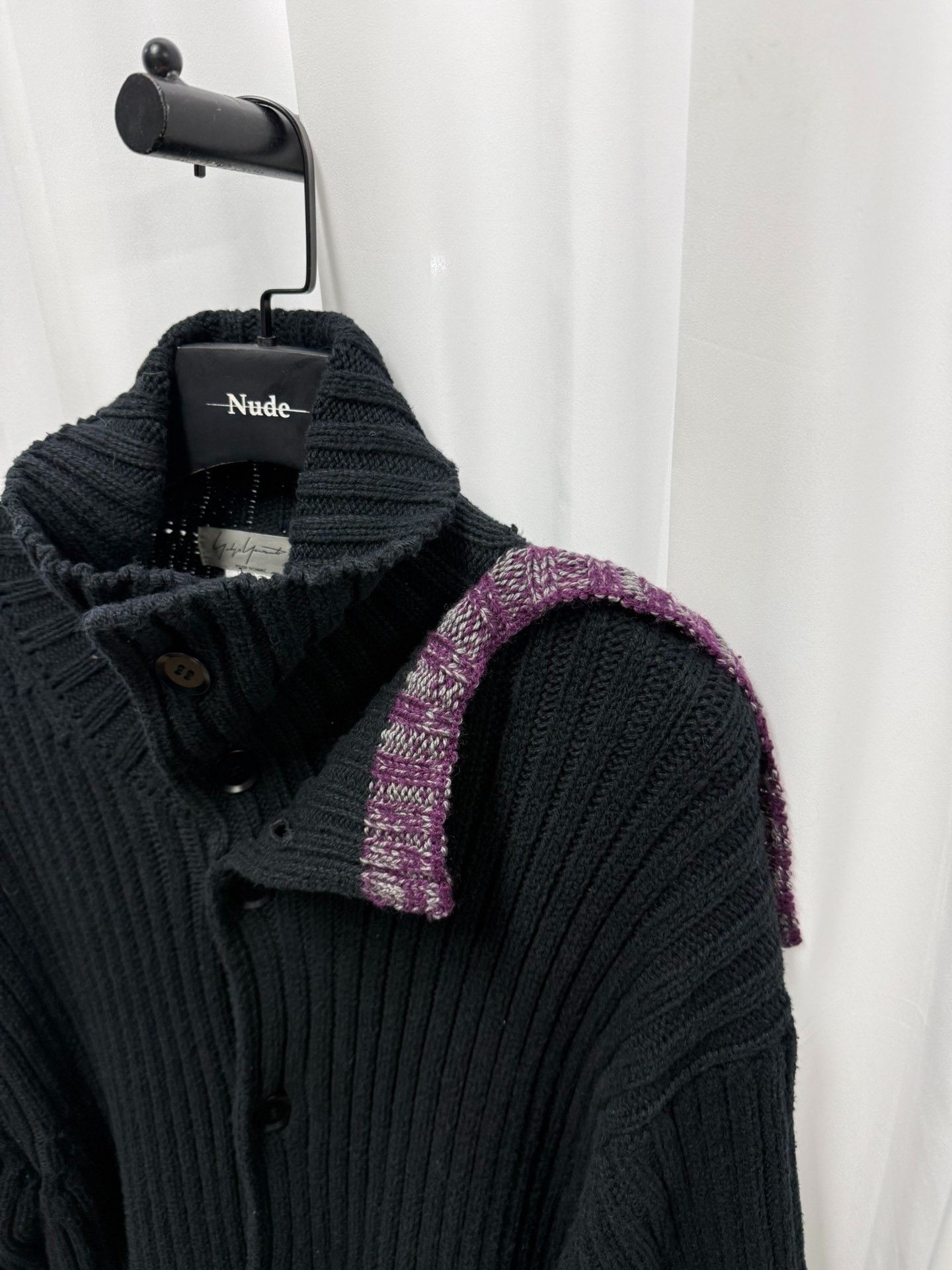Yohji Yamamoto Yohji Yamamoto Pour Homme Patchwork Oversized Sweater Coat Sample Size US M / EU 48-50 / 2 - 4 Thumbnail