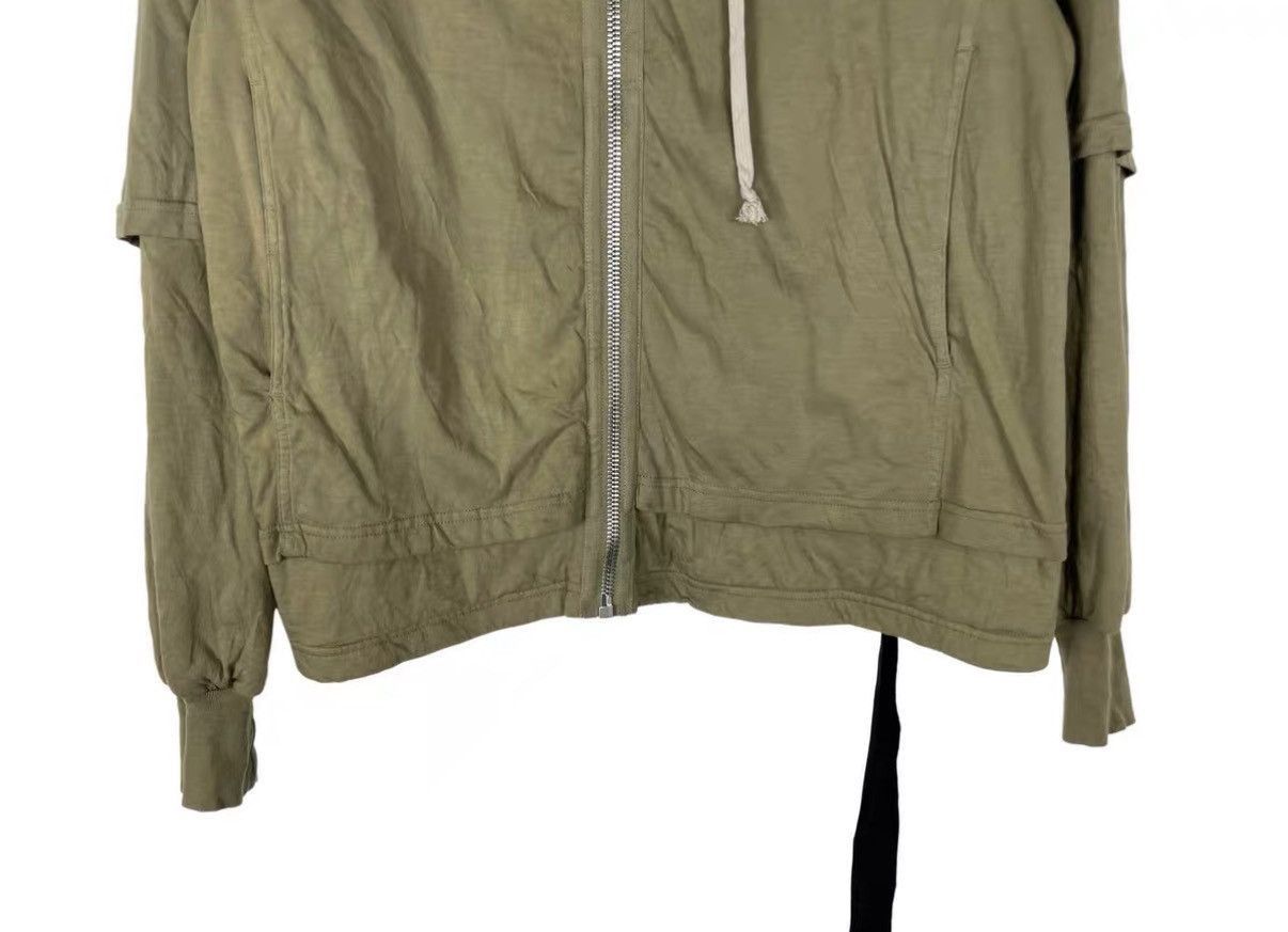 Rick Owens Green Hooded Zip-Up Jacket Size M Size US M / EU 48-50 / 2 - 4 Thumbnail