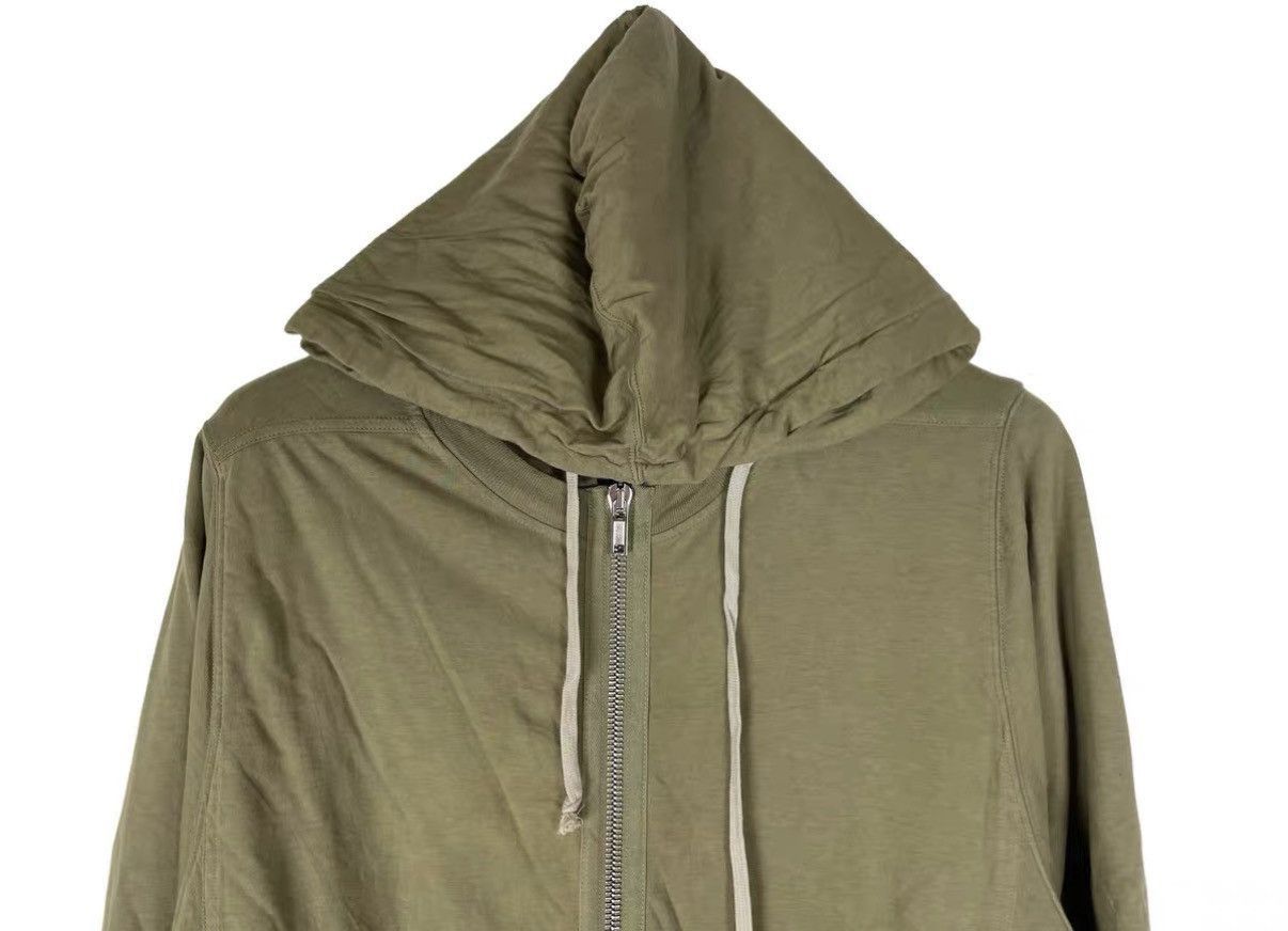 Rick Owens Green Hooded Zip-Up Jacket Size M Size US M / EU 48-50 / 2 - 3 Thumbnail
