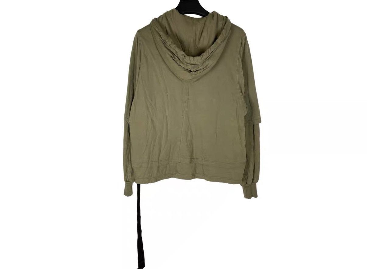 Rick Owens Green Hooded Zip-Up Jacket Size M Size US M / EU 48-50 / 2 - 2 Thumbnail