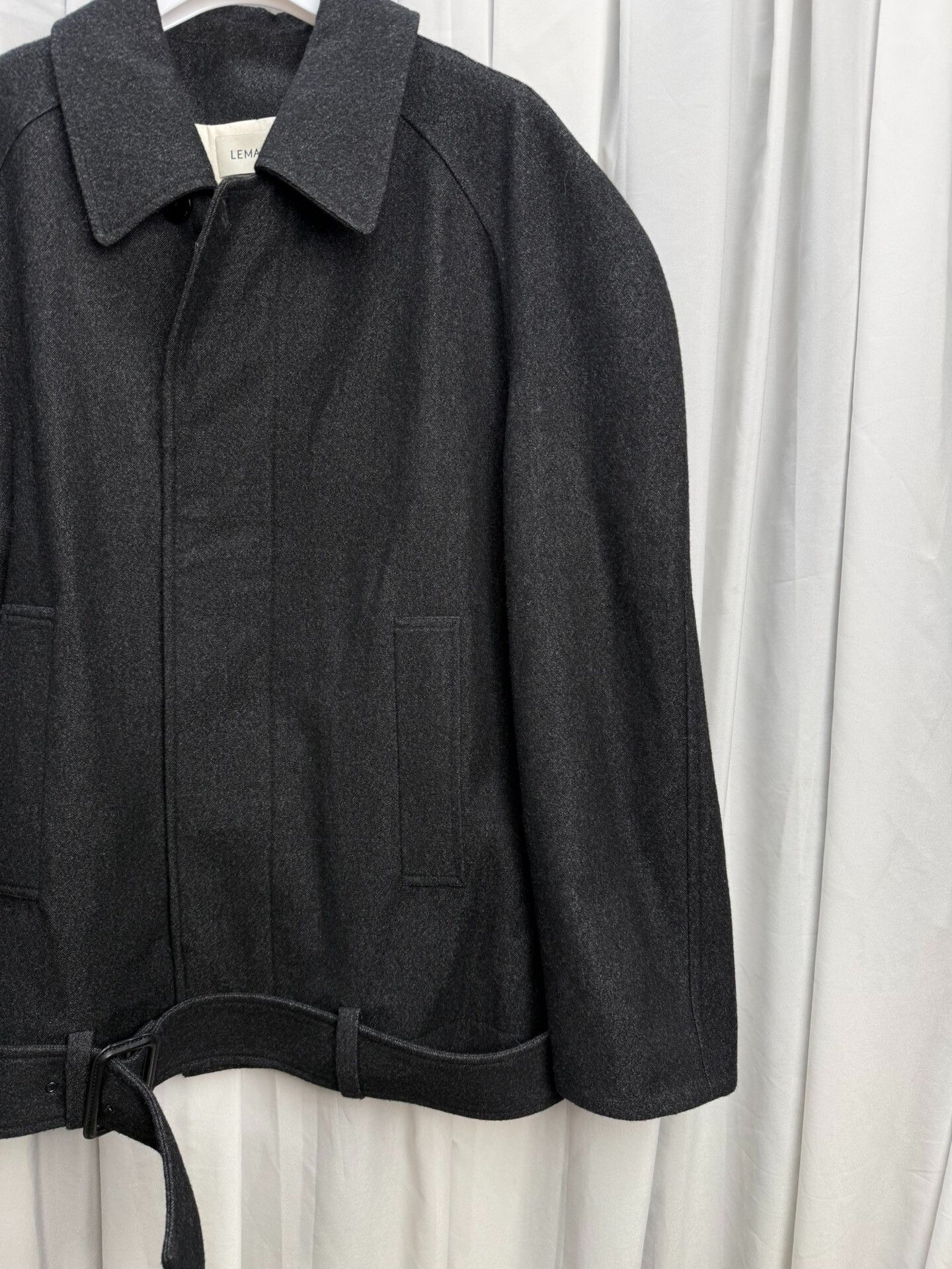 Lemaire Lemaire Drop-Shoulder Wool Jacket Size US L / EU 52-54 / 3 - 3 Thumbnail
