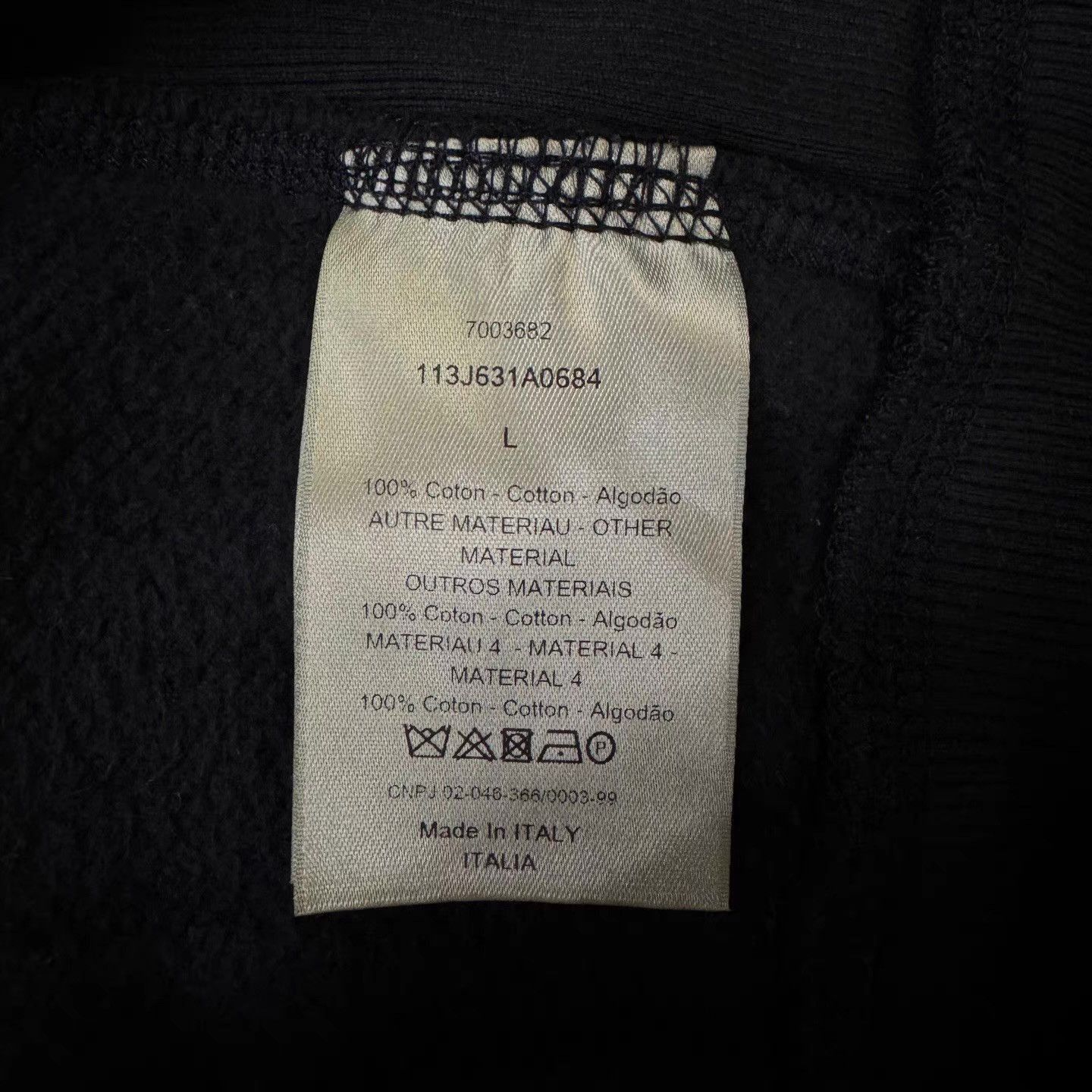 Dior Blue Patterned Hoodie with Drawstring Size US L / EU 52-54 / 3 - 4 Thumbnail