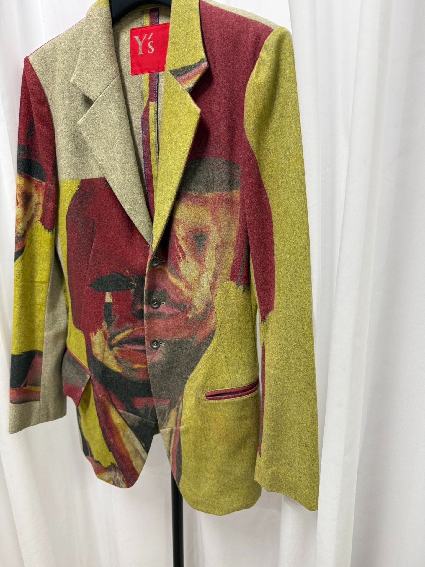 Yohji Yamamoto Yohji Yamamoto Y's Wool Oil Painting Blazer Size XL / US 12-14 / IT 48-50 - 2 Thumbnail