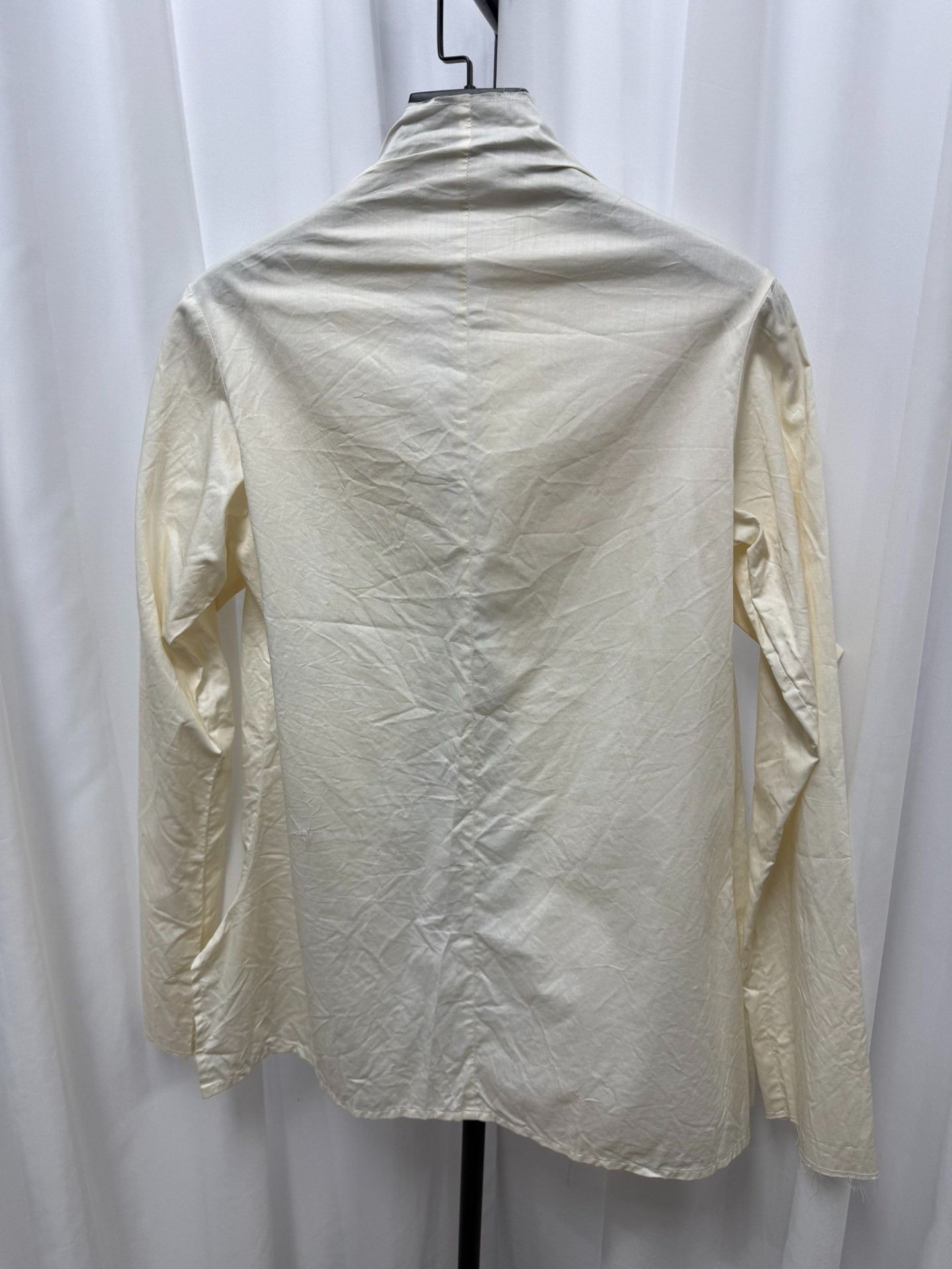 Yohji Yamamoto Yohji Yamamoto Main Line Distressed Silk Blend Shirt Size US M / EU 48-50 / 2 - 7 Thumbnail