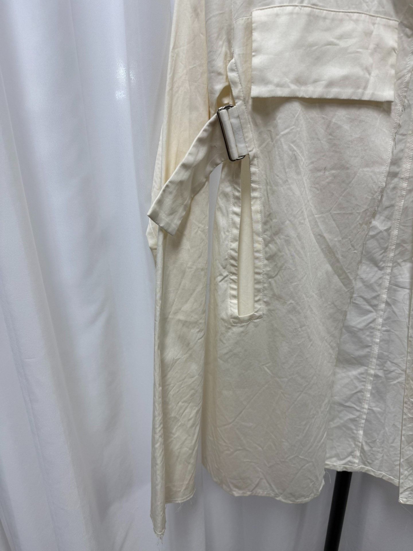 Yohji Yamamoto Yohji Yamamoto Main Line Distressed Silk Blend Shirt Size US M / EU 48-50 / 2 - 3 Thumbnail