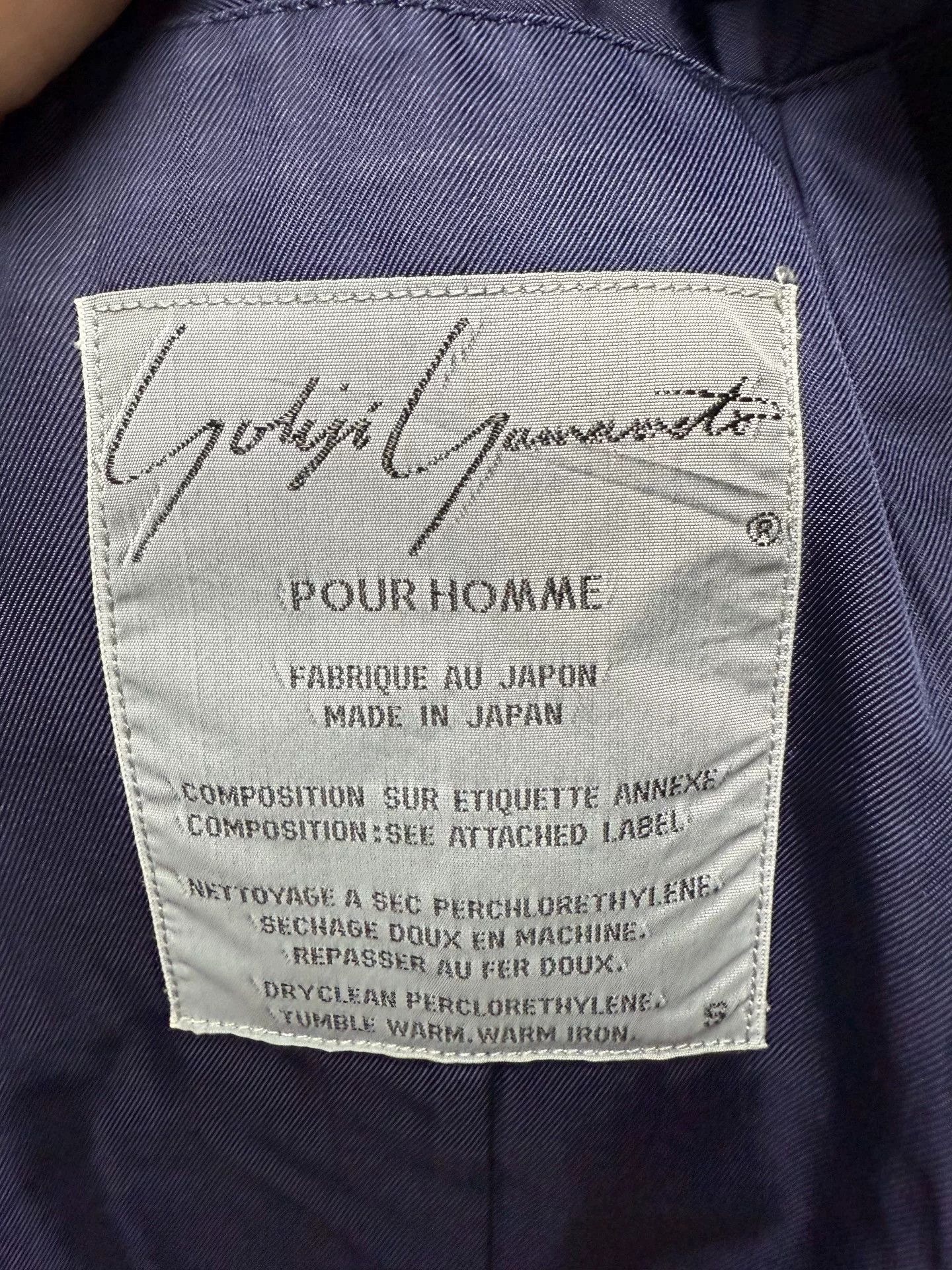 Yohji Yamamoto Yohji Yamamoto Pour Homme Wool Blazer Size US M / EU 48-50 / 2 - 6 Thumbnail