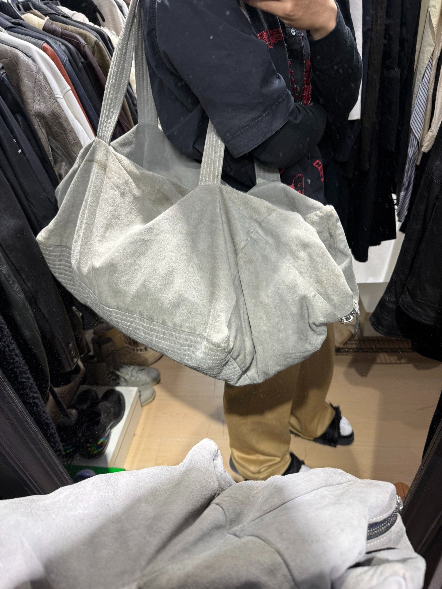 Ann Demeulemeester Ann Demeulemeester Oversized Suede Tote Size ONE SIZE - 9 Thumbnail