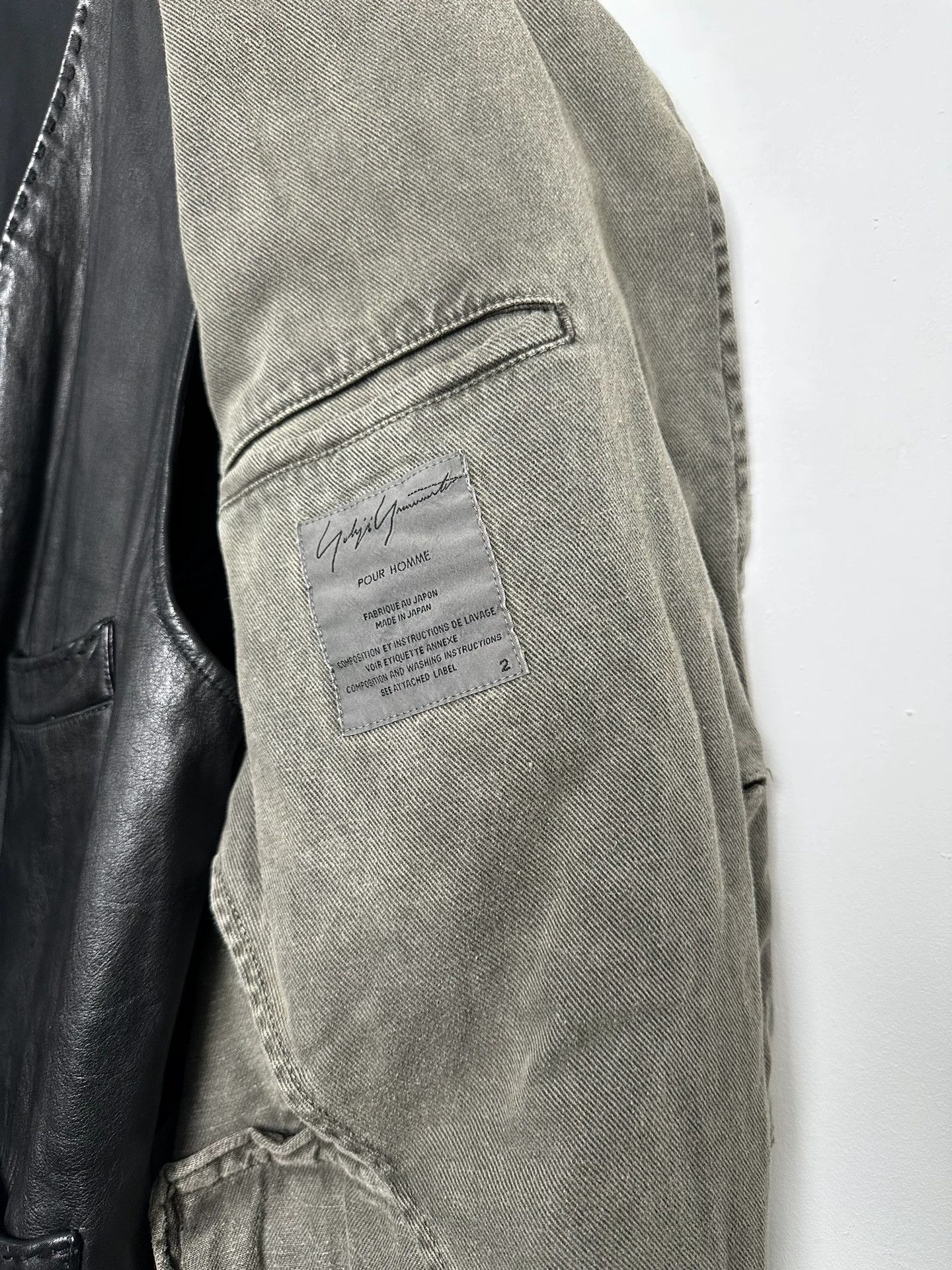 Yohji Yamamoto Yohji Yamamoto Pour Homme Dyed Felted Jacket Size US M / EU 48-50 / 2 - 7 Thumbnail