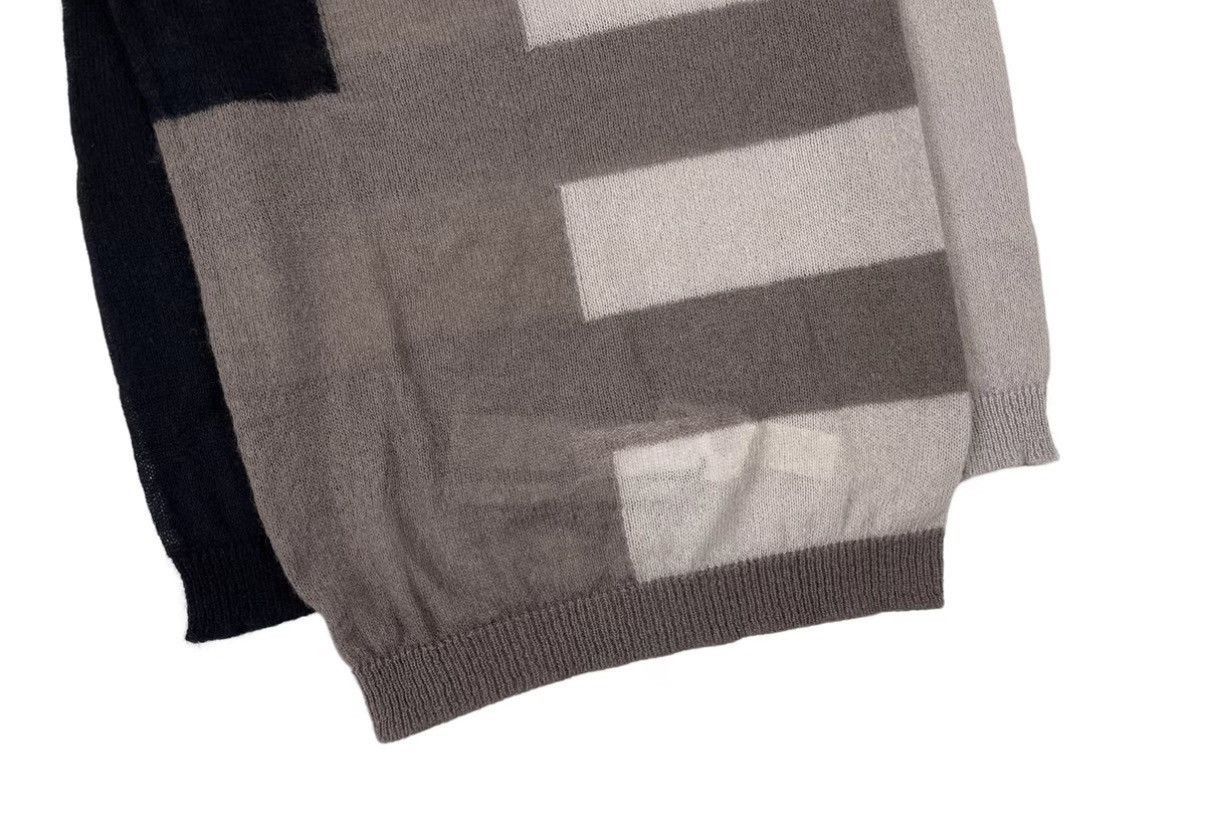 Rick Owens Beige Color Block Pattern Sweater Size M Size US M / EU 48-50 / 2 - 4 Thumbnail