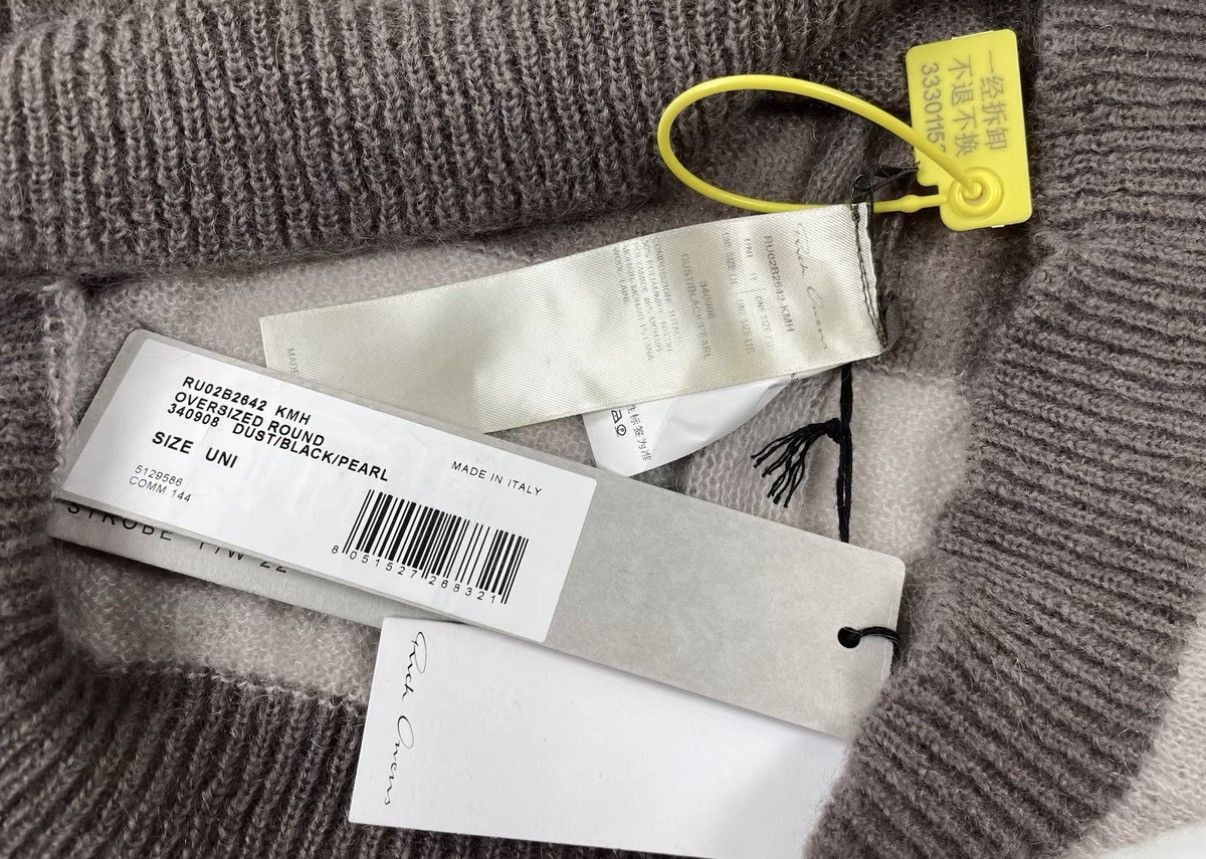 Rick Owens Beige Color Block Pattern Sweater Size M Size US M / EU 48-50 / 2 - 5 Thumbnail