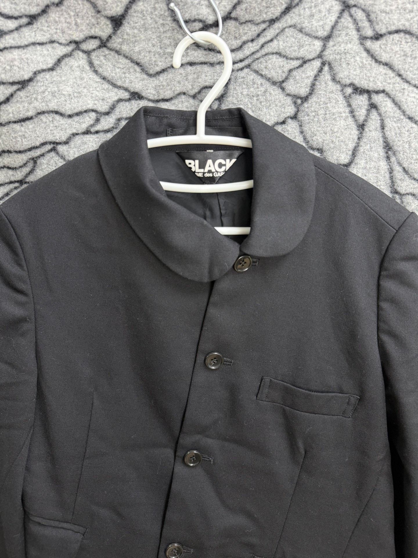 Comme des Garcons Comme des Garçons Black Wool Jacket XS Size XS / US 0-2 / IT 36-38 - 4 Thumbnail