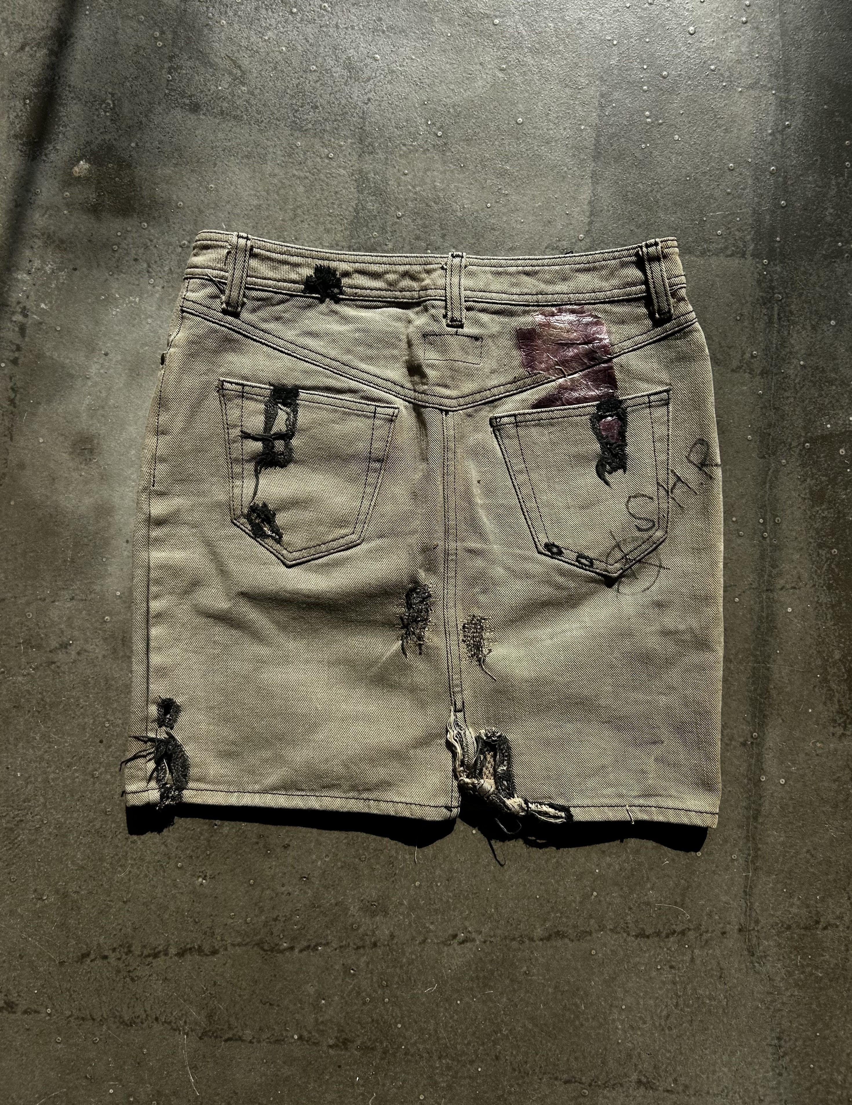 Share Spirit Homme Share Spirit Chain Distressed Skirt Size 36" / US 14 / IT 50 - 2 Thumbnail