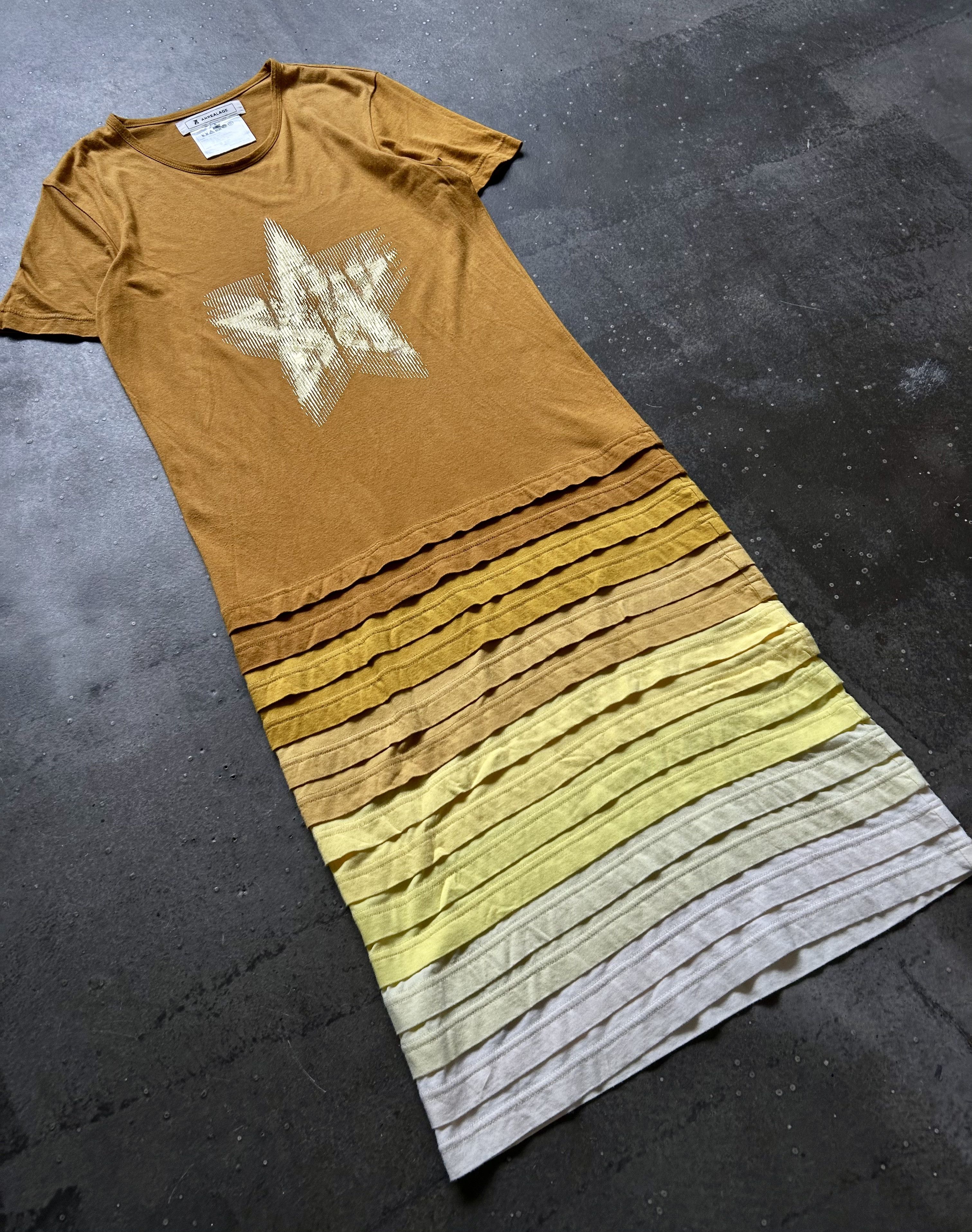 ANREALAGE ANREALAGE 12AW Patchwork Gradient Star Print Dress Size XS / US 0-2 / IT 36-38 - 4 Thumbnail