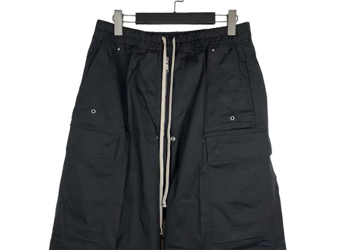 Rick Owens Black Cargo Pants with Multiple Pockets Size US 34 / EU 50 - 3 Thumbnail