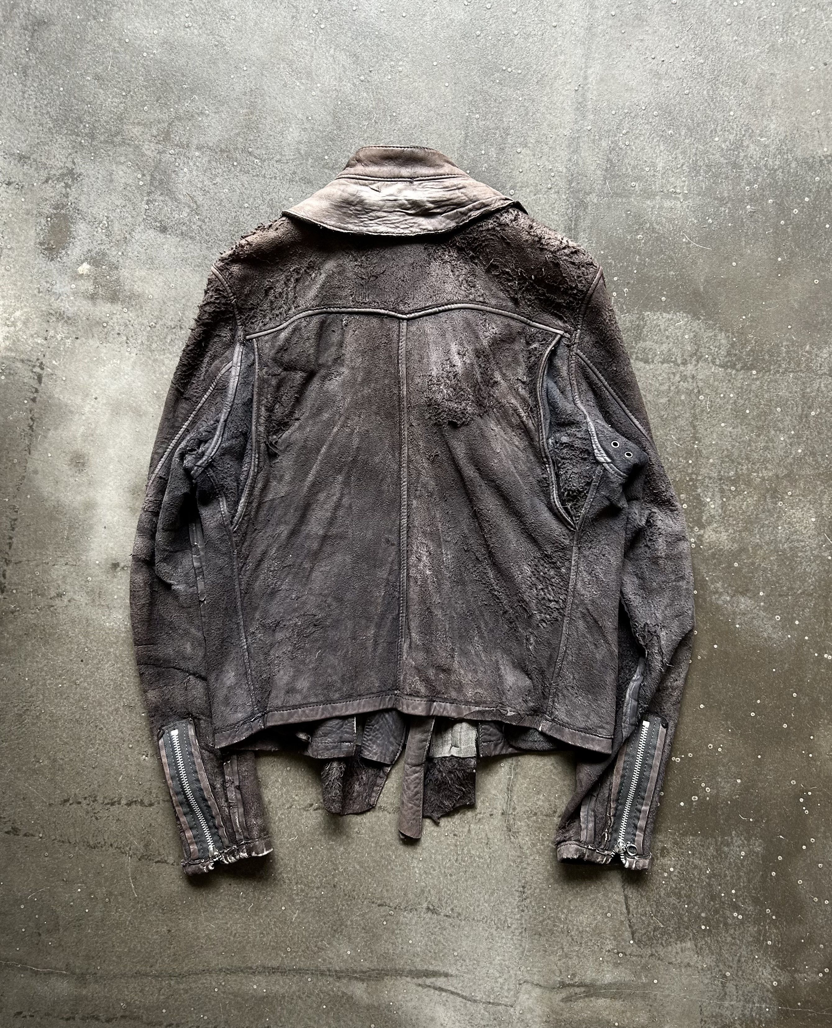 Maison MIHARA YASUHIRO MiharaYasuhiro Early Distressed Leather Jacket Size US M / EU 48-50 / 2 - 4 Thumbnail
