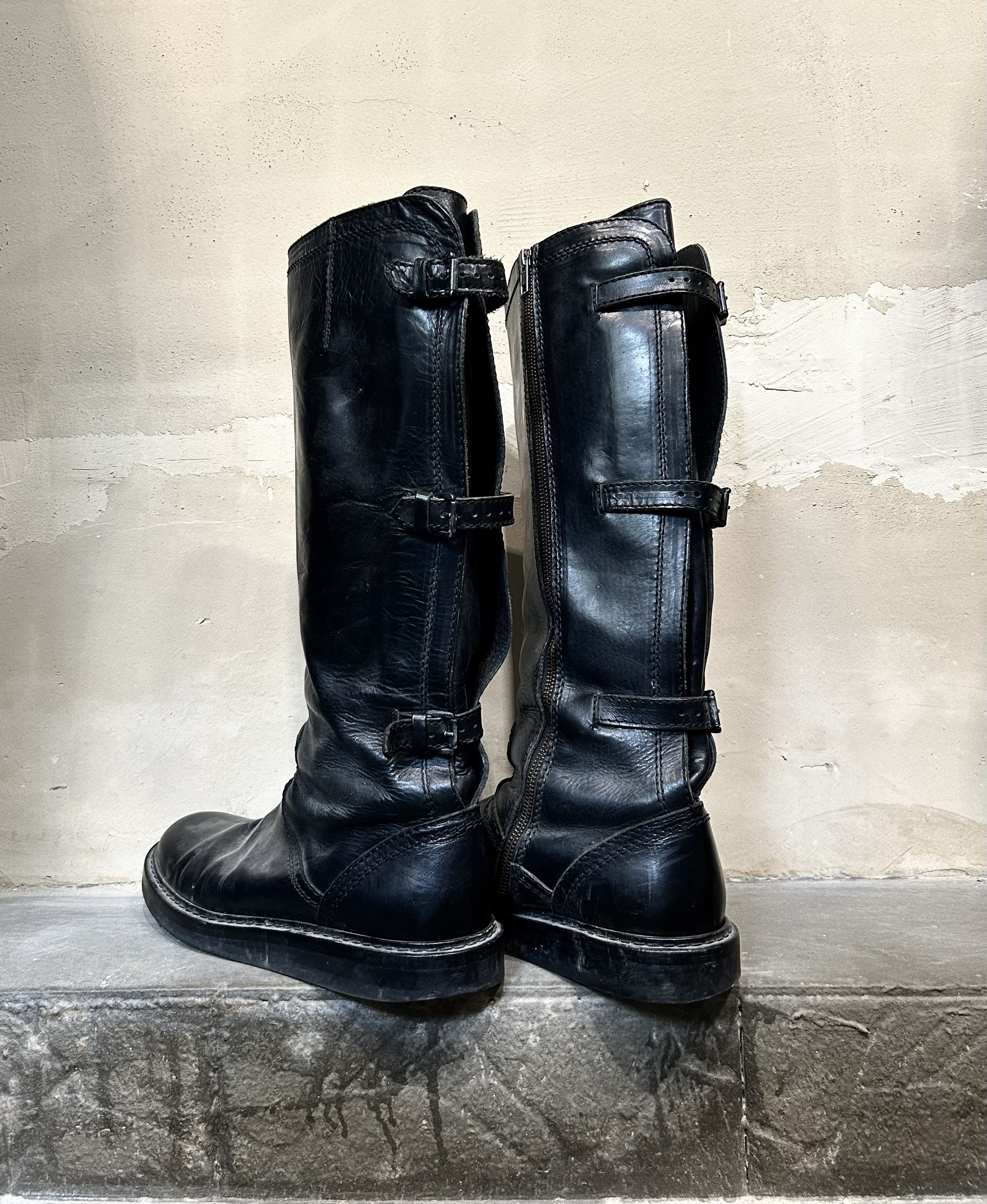 Ann Demeulemeester Ann Demeulemeester 00s Lace-Up Engineer Boots Size US 9.5 / EU 42-43 - 4 Thumbnail