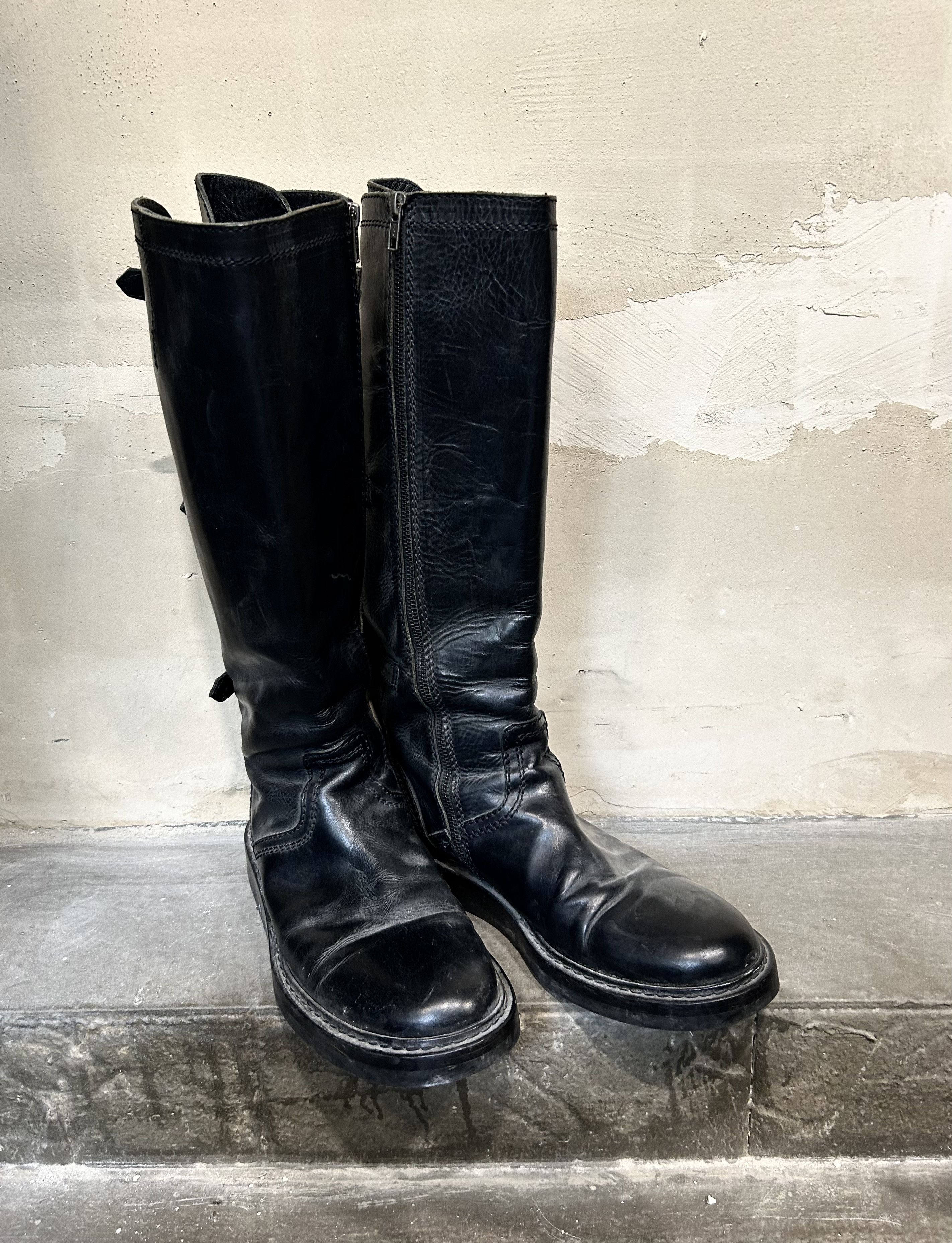 Ann Demeulemeester Ann Demeulemeester 00s Lace-Up Engineer Boots Size US 9.5 / EU 42-43 - 3 Thumbnail