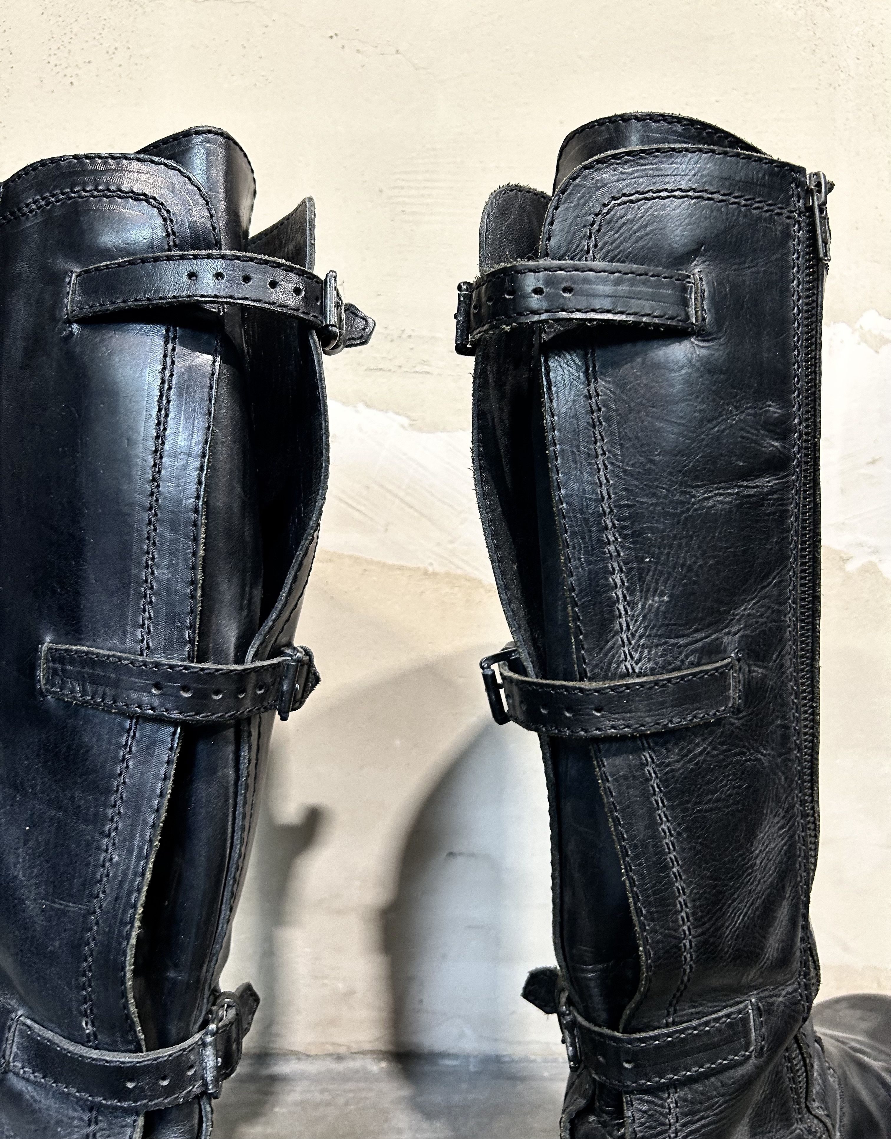 Ann Demeulemeester Ann Demeulemeester 00s Lace-Up Engineer Boots Size US 9.5 / EU 42-43 - 8 Thumbnail