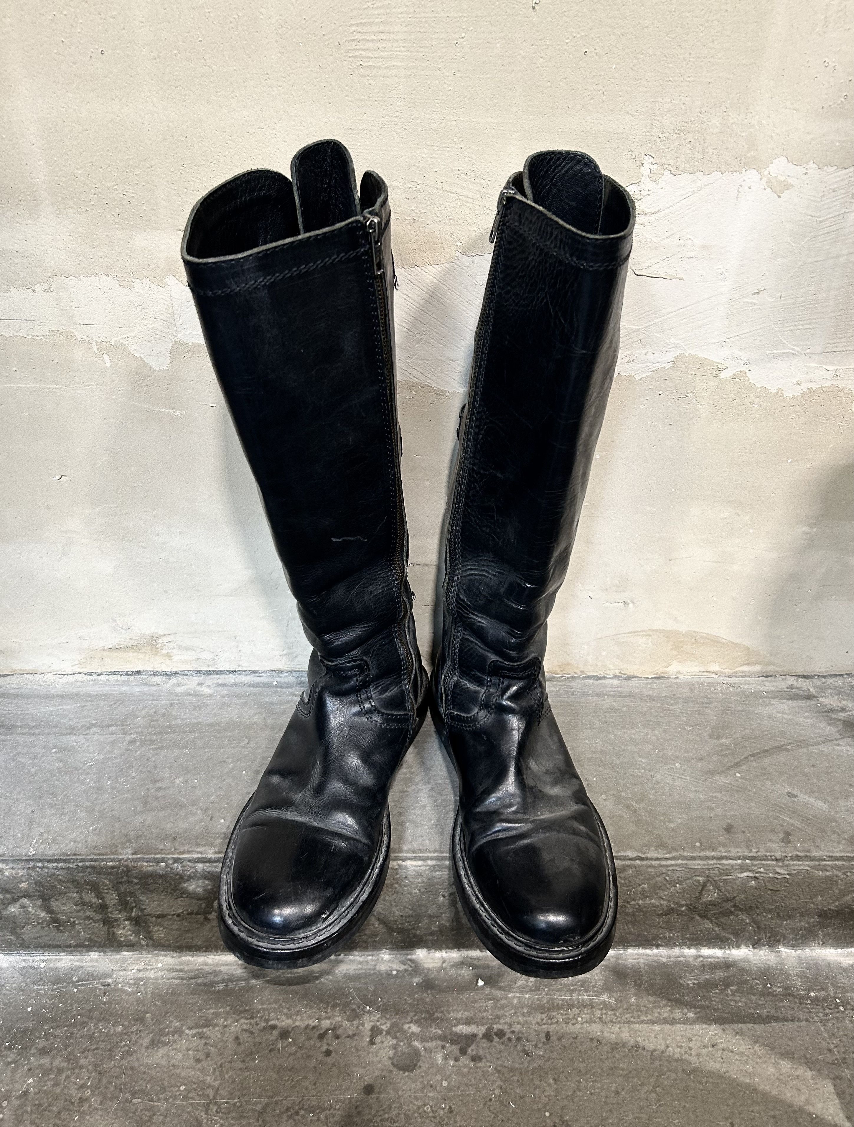 Ann Demeulemeester Ann Demeulemeester 00s Lace-Up Engineer Boots Size US 9.5 / EU 42-43 - 2 Thumbnail