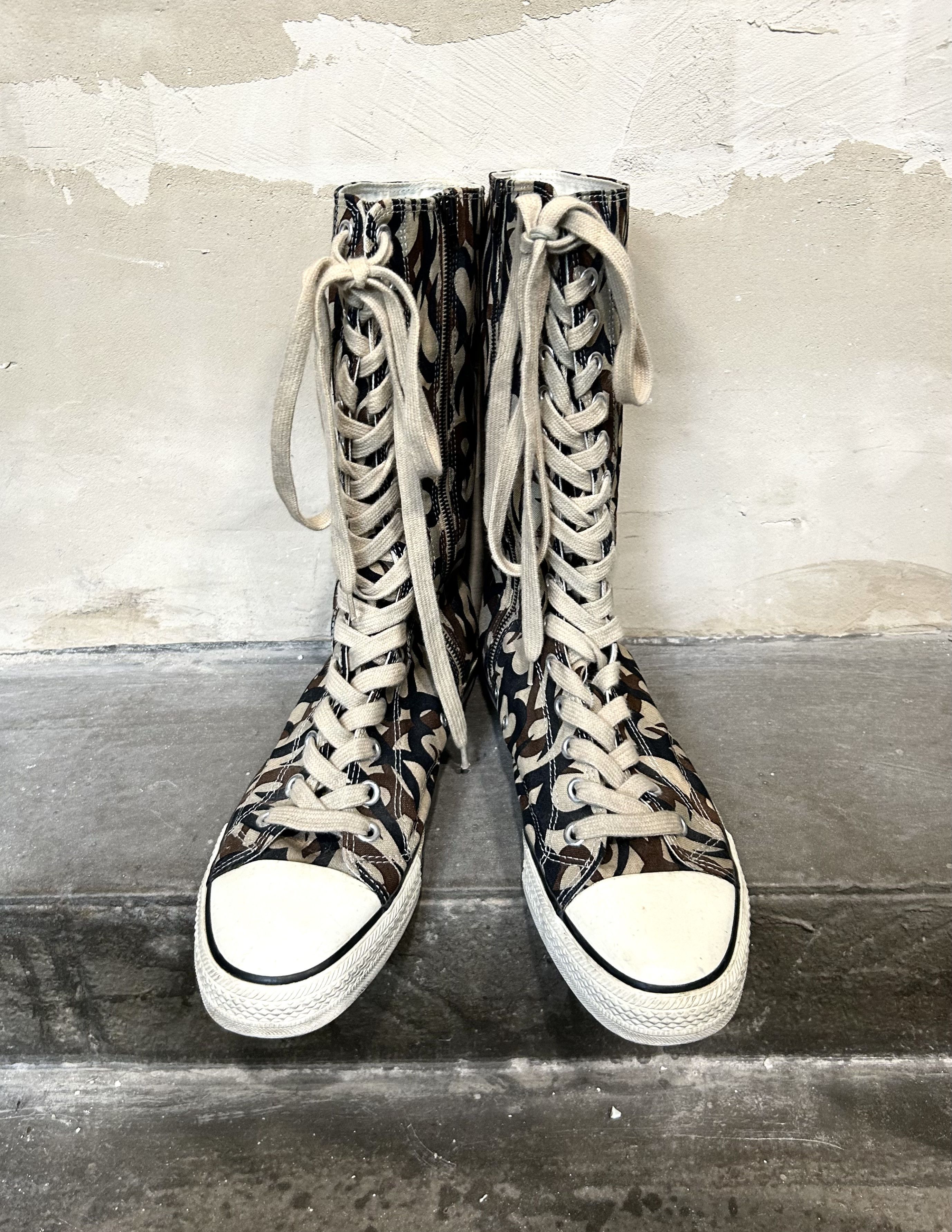 DEN IM by SIKI IM Number (N)ine 04AW Thorns Knee-High Sneakers Size US 10 / EU 43 - 2 Thumbnail