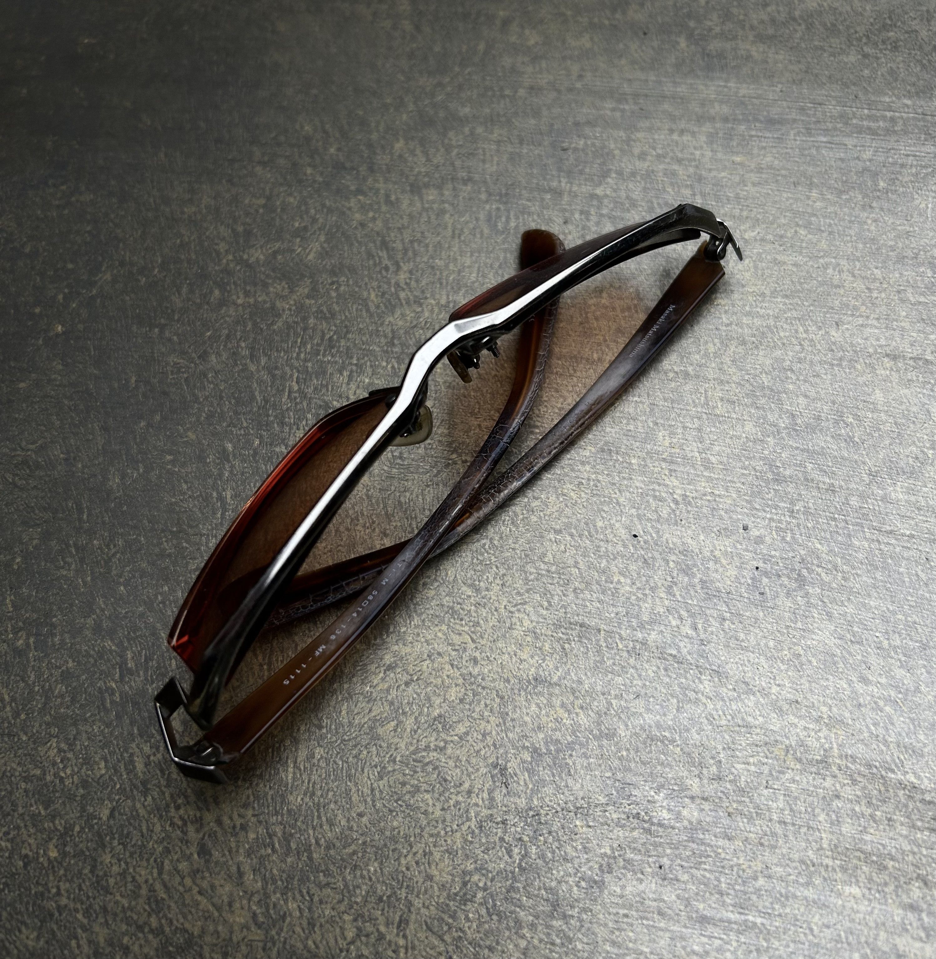 Masaki Matsushima Masaki Matsushima Half-Frame Sunglasses Size ONE SIZE - 4 Thumbnail
