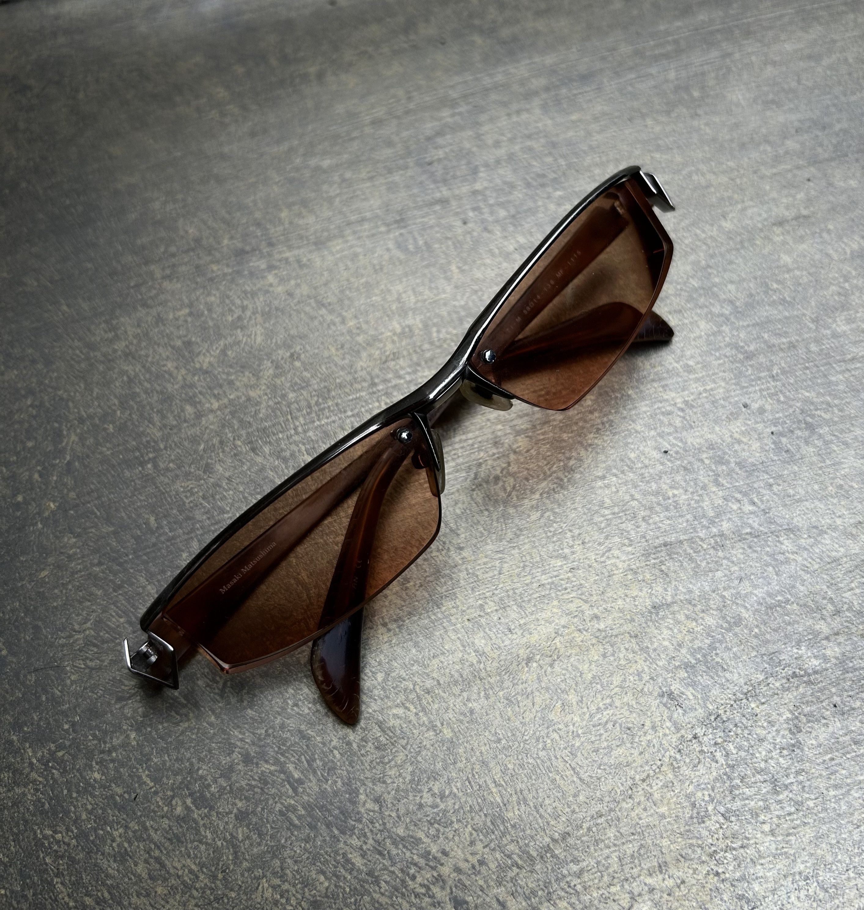 Masaki Matsushima Masaki Matsushima Half-Frame Sunglasses Size ONE SIZE - 5 Thumbnail