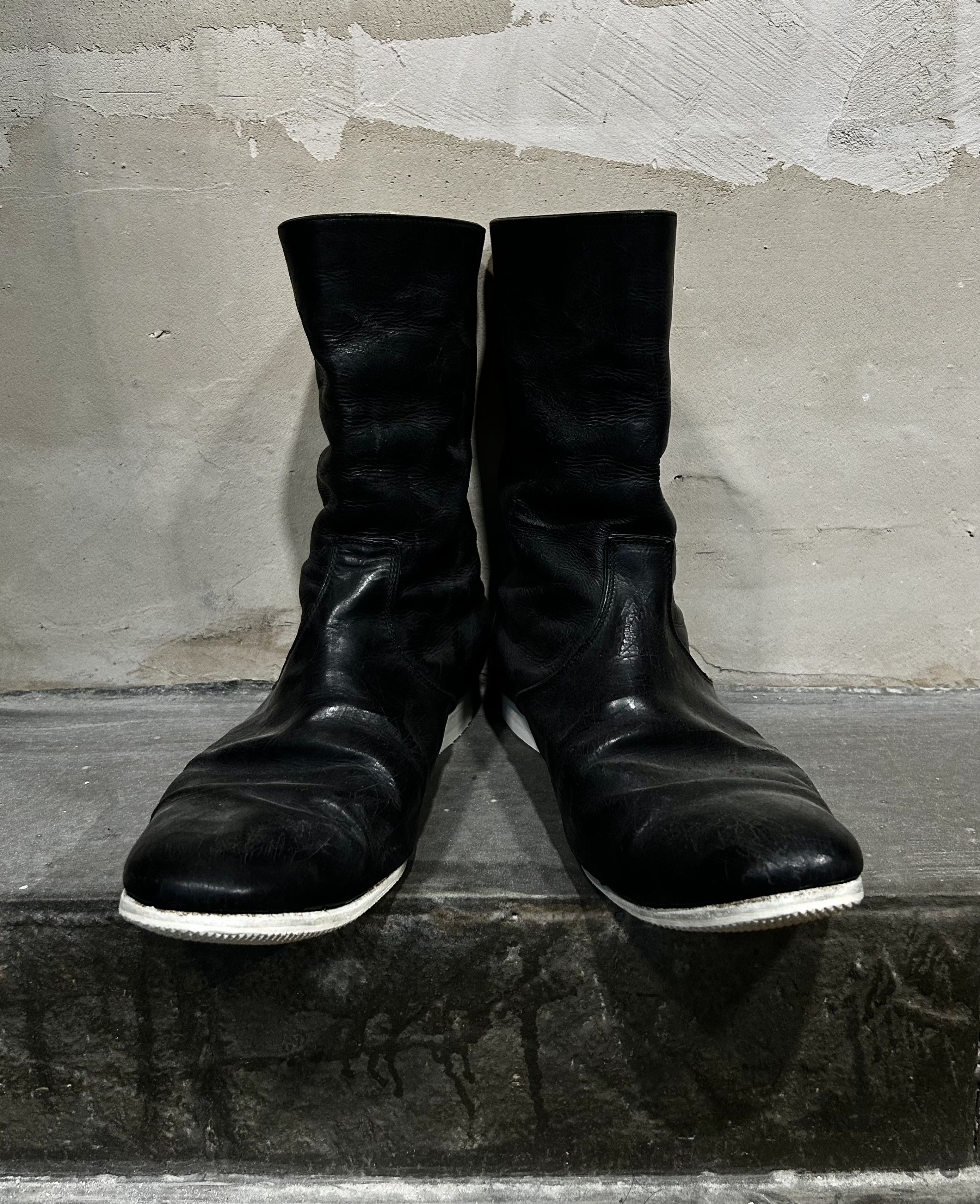 DEN IM by SIKI IM Number (N)ine 2002ss Modern Age Leather Boots Size US 8 / EU 41 - 6 Thumbnail