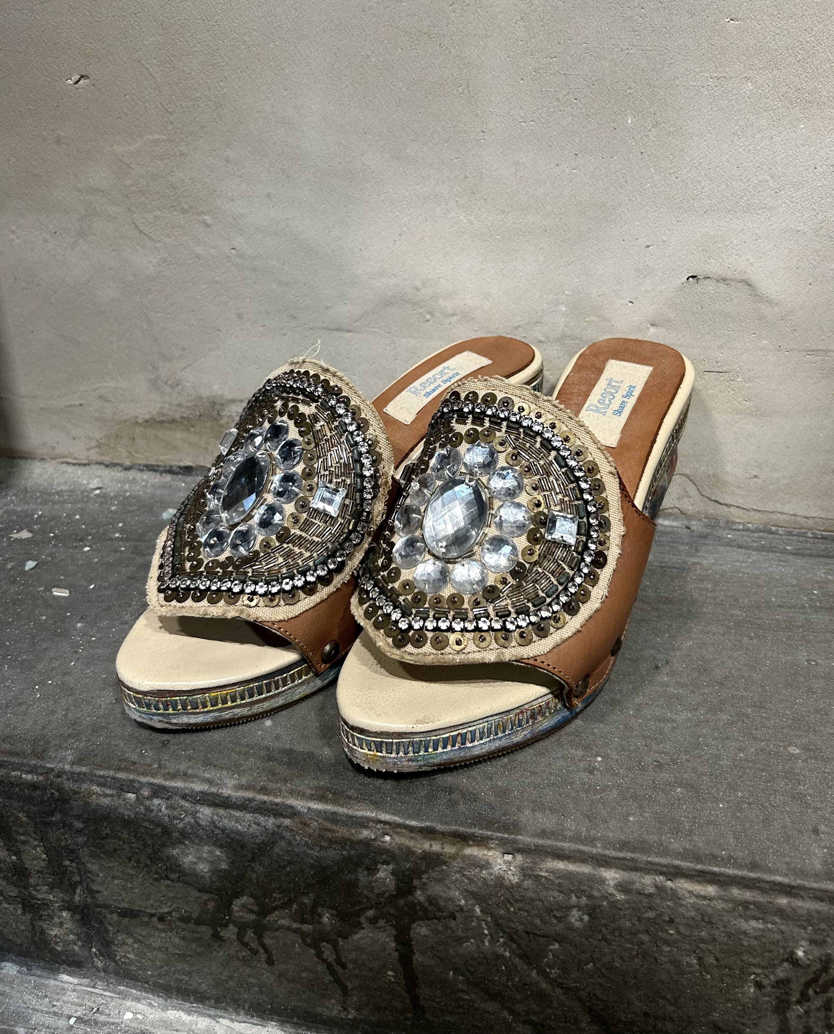 Share Spirit Homme Share Spirit Handmade Crystal Sole Heels Size US 6 / IT 36 - 2 Thumbnail