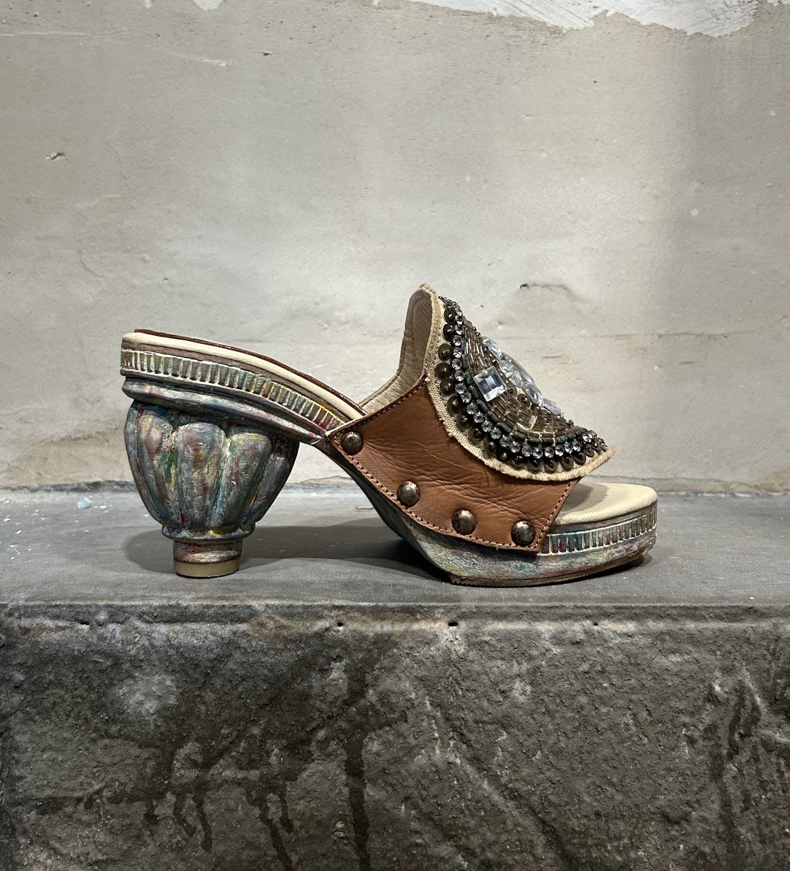 Share Spirit Homme Share Spirit Handmade Crystal Sole Heels Size US 6 / IT 36 - 6 Thumbnail