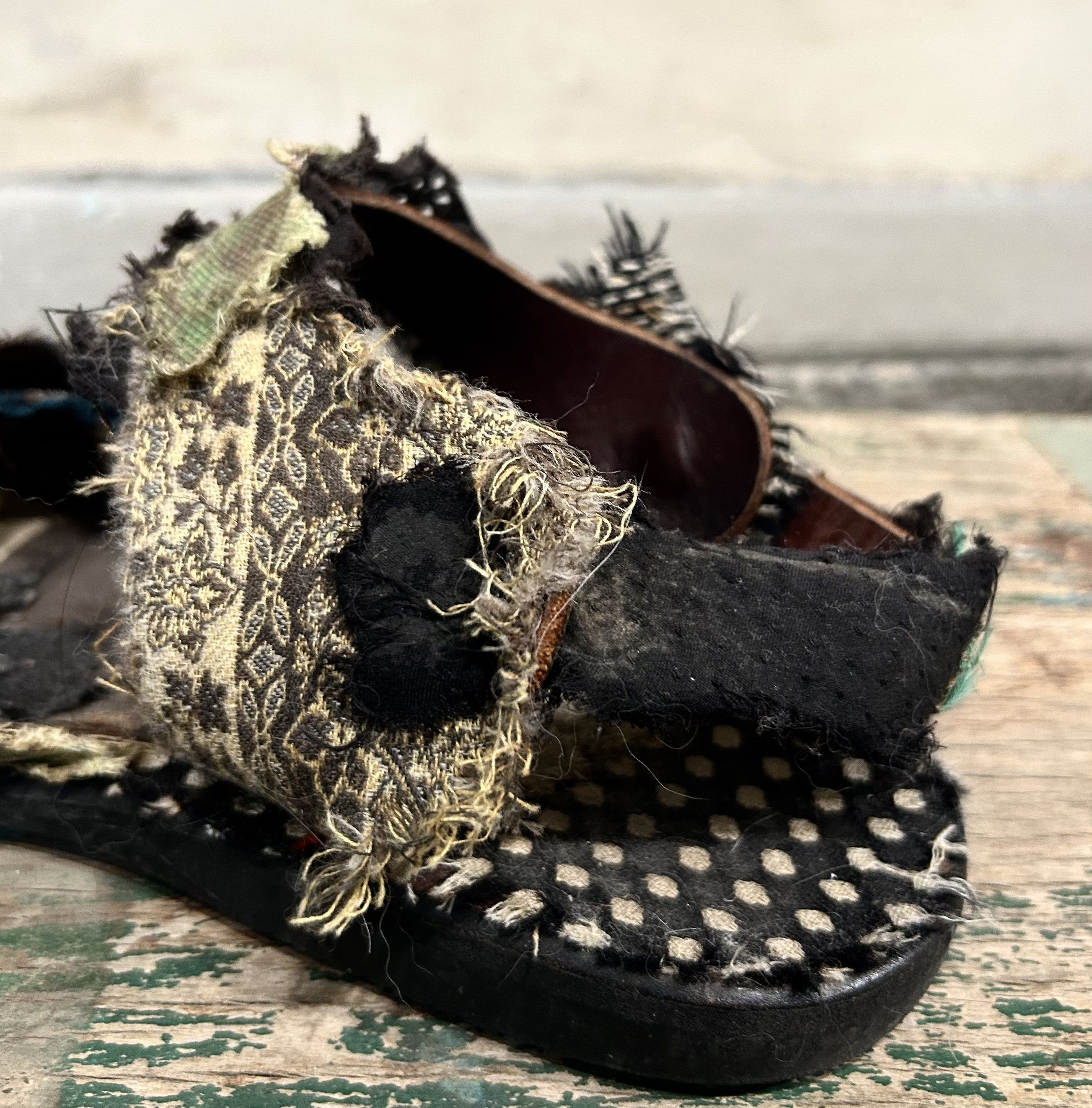 Nozomi Ishiguro Nozomi Ishiguro 00s Distressed Patchwork Sandals Size US 8 / EU 41 - 8 Thumbnail