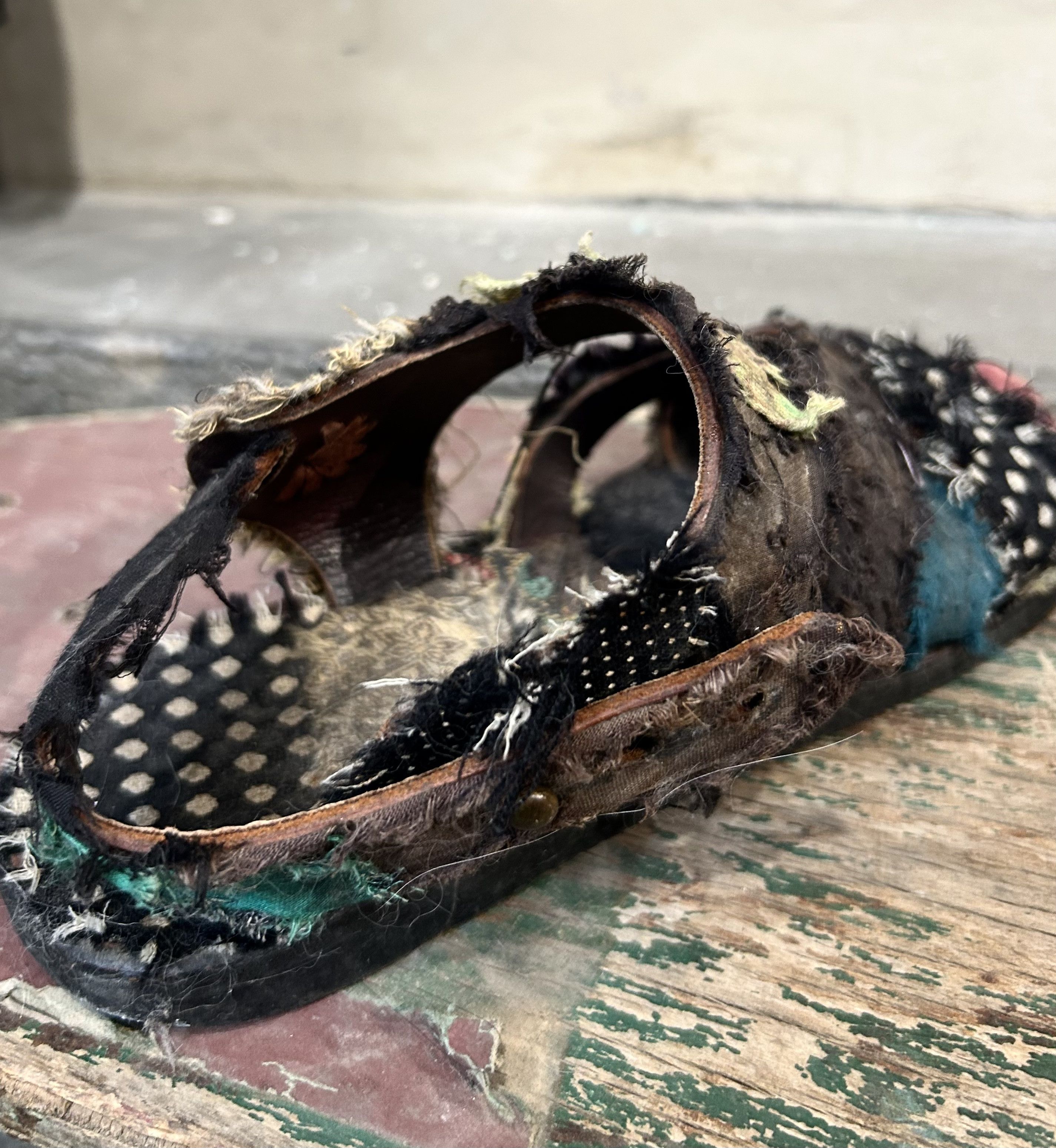 Nozomi Ishiguro Nozomi Ishiguro 00s Distressed Patchwork Sandals Size US 8 / EU 41 - 9 Thumbnail