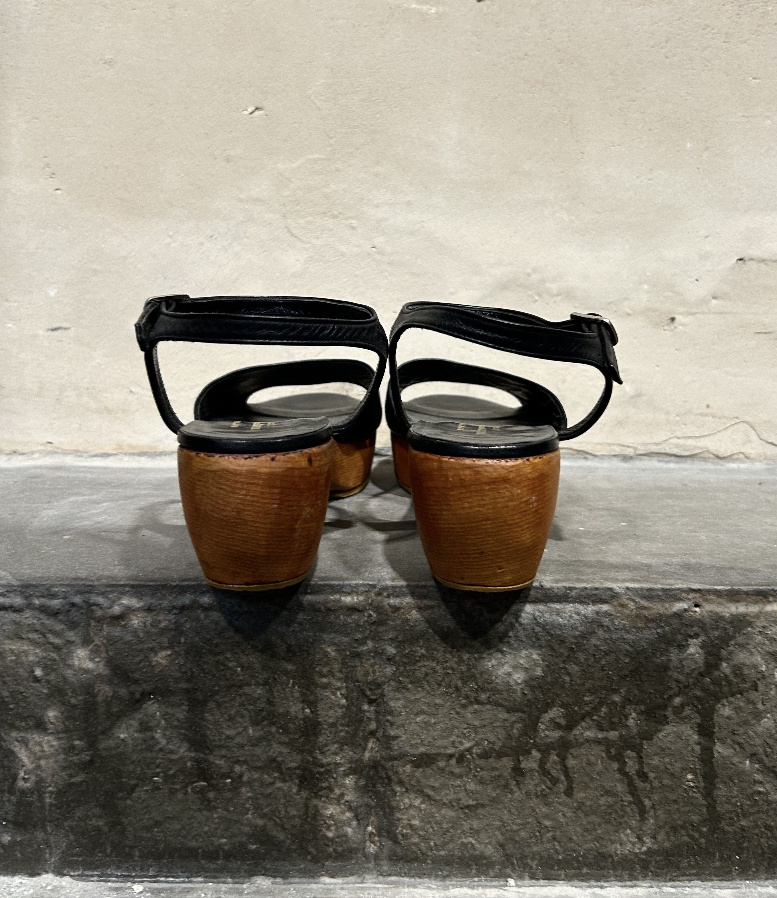 Comme des Garcons COMME des GARÇONS 90s Wooden Panel Leather Shoes Size US 5 / IT 35 - 4 Thumbnail