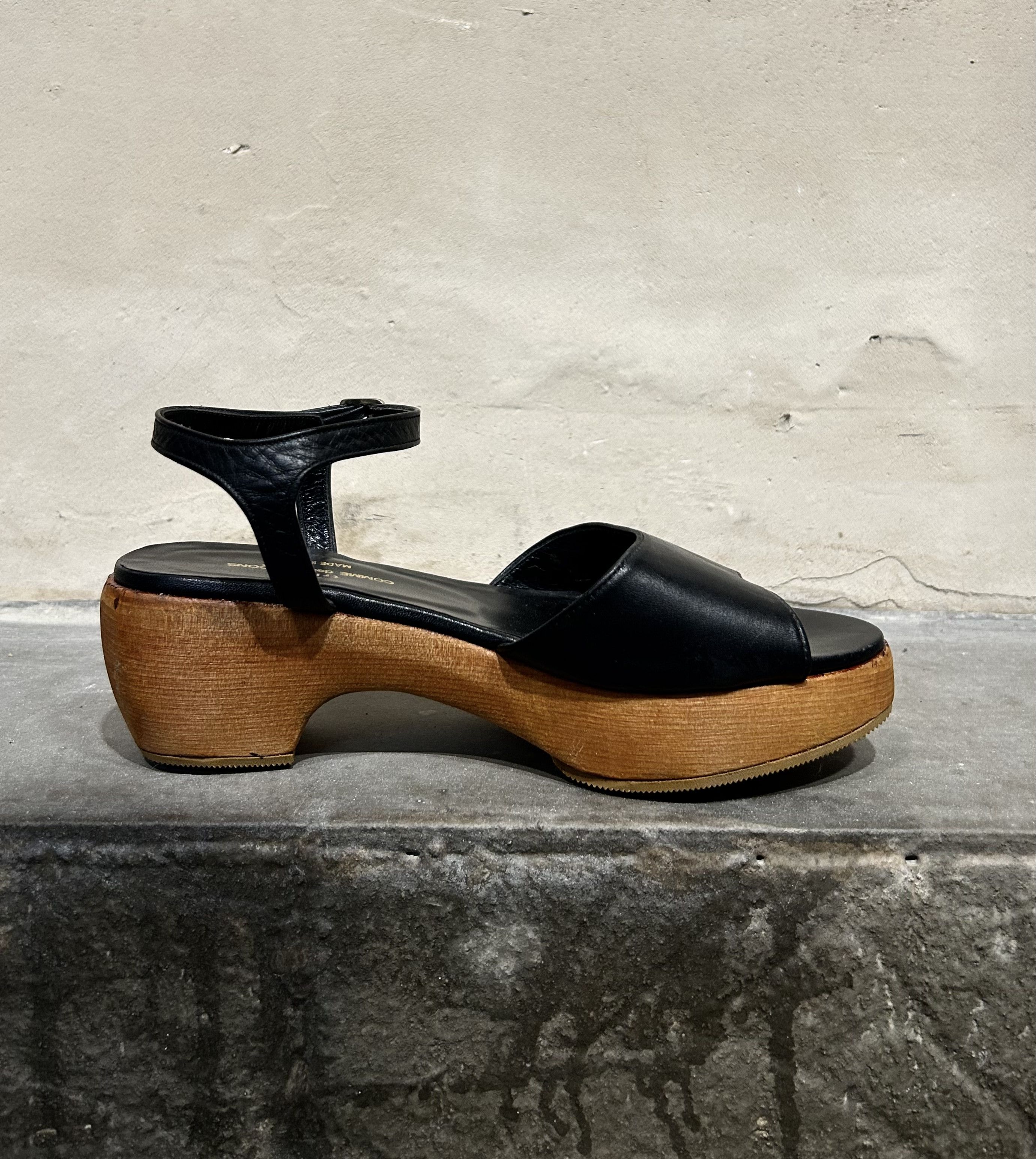 Comme des Garcons COMME des GARÇONS 90s Wooden Panel Leather Shoes Size US 5 / IT 35 - 7 Thumbnail